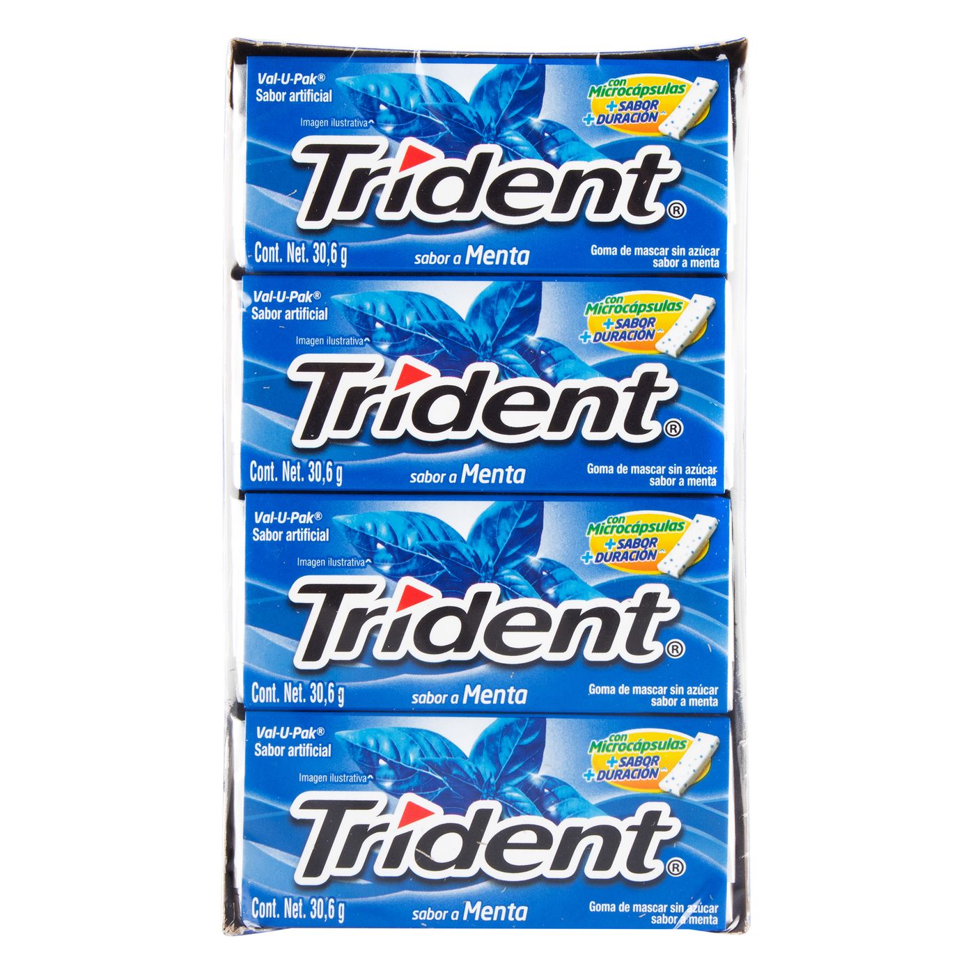 CHICLE TRIDENT EVUP MENTA 12 UND