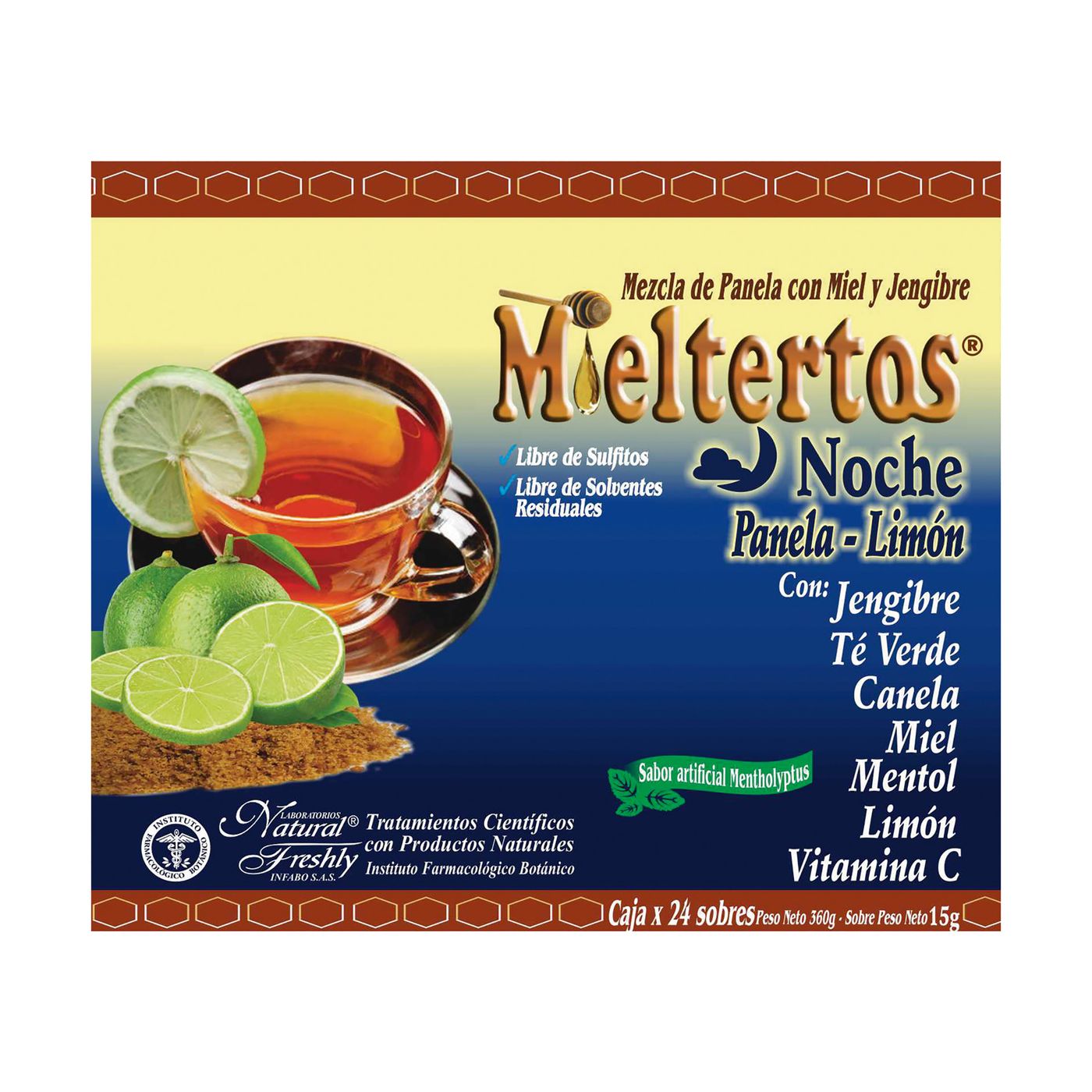 MIELTERTOS GRIPA NOCHE PANE.LIMON 24 SBS
