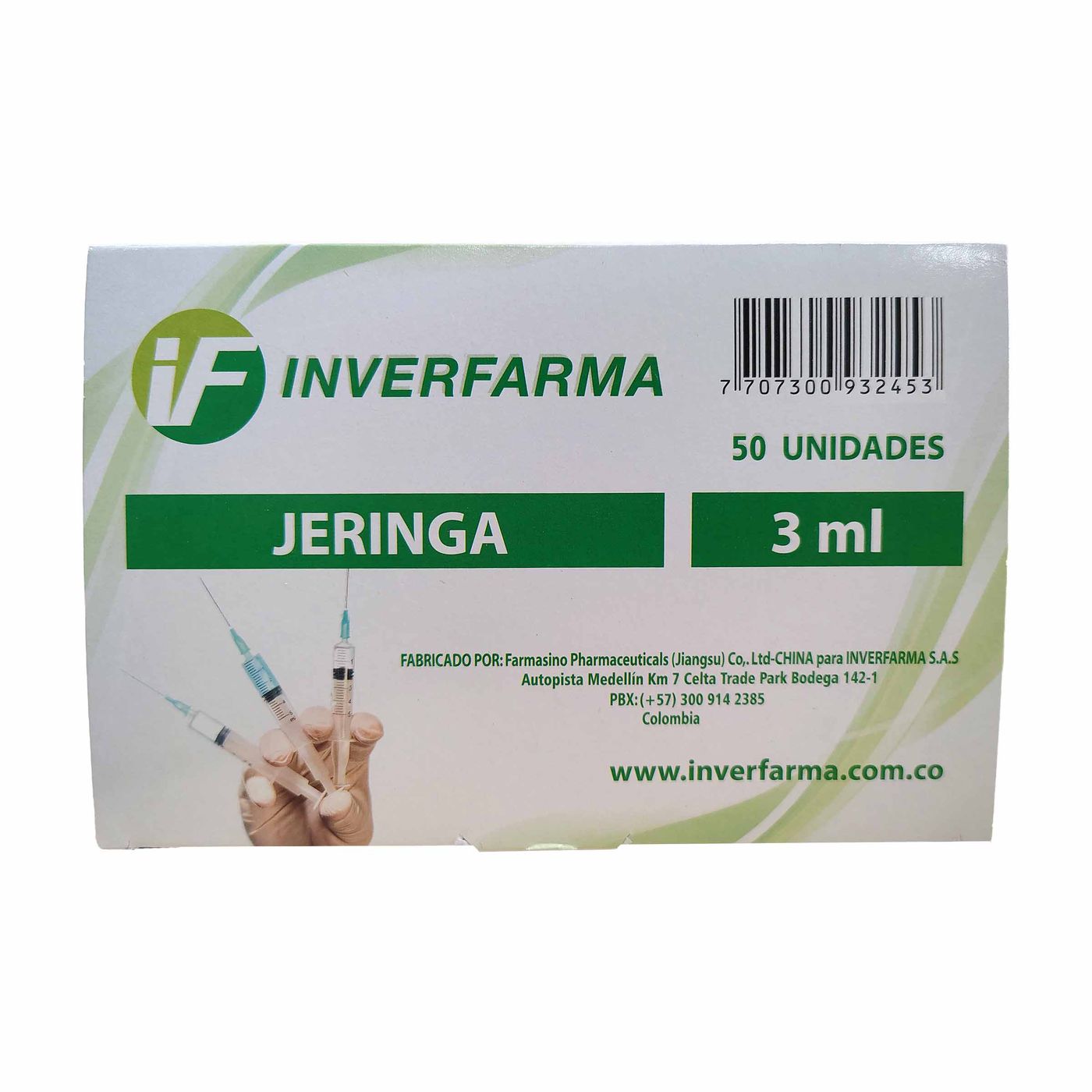 JERINGA 21G X 1.1/2 3P 3ML CJ 50 UND INV