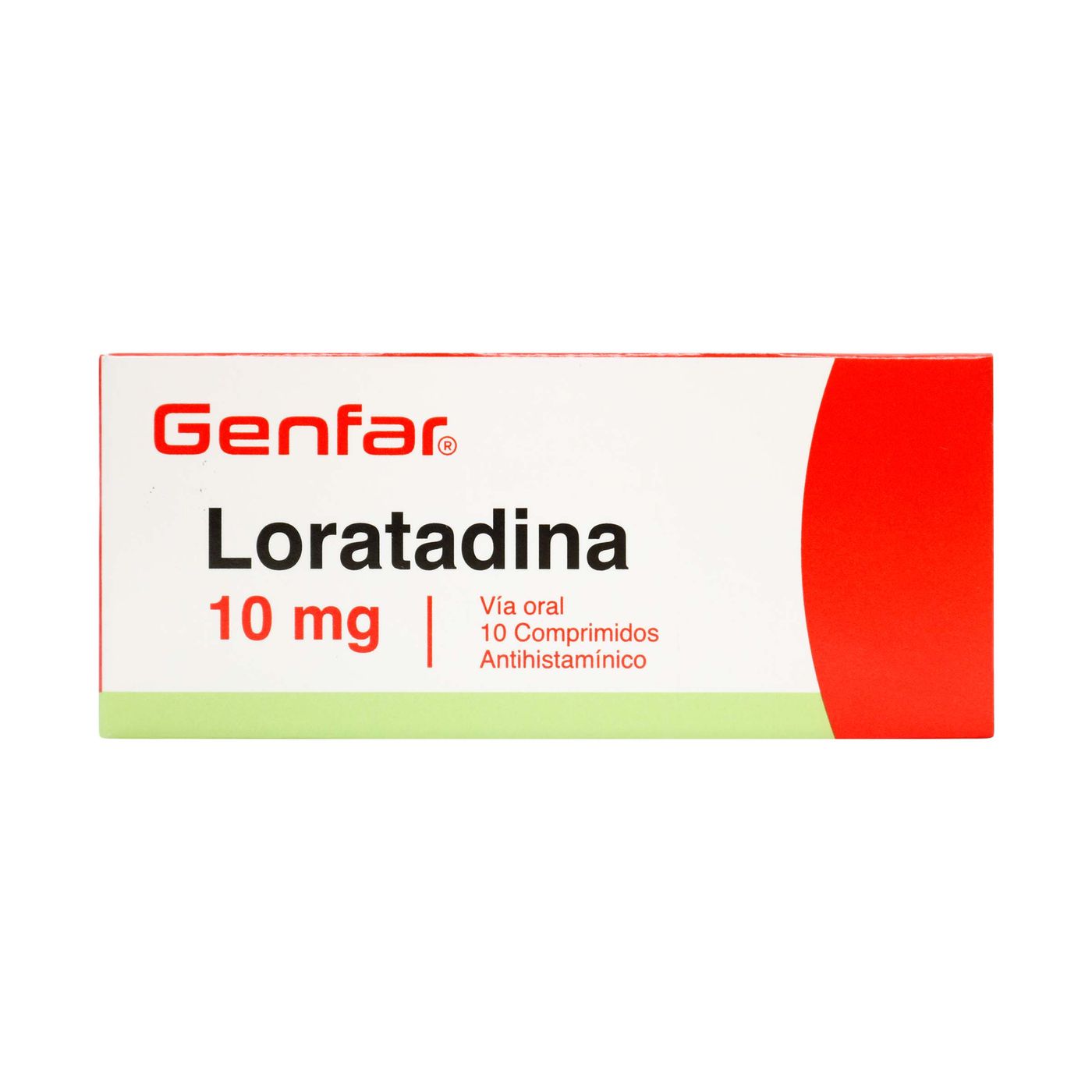 Loratadina 10 Mg Genfar Caja x 10 Tabletas