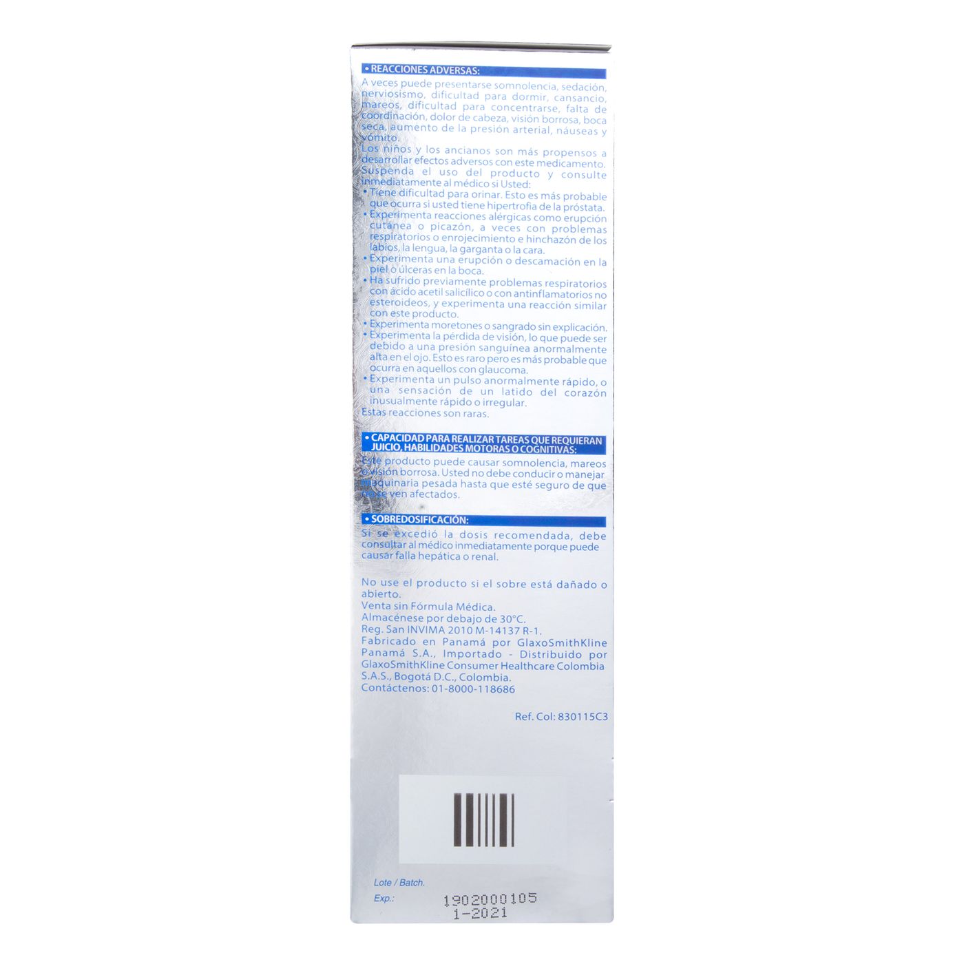 Dolex Gripa GSK Blíster x 4 Tabletas