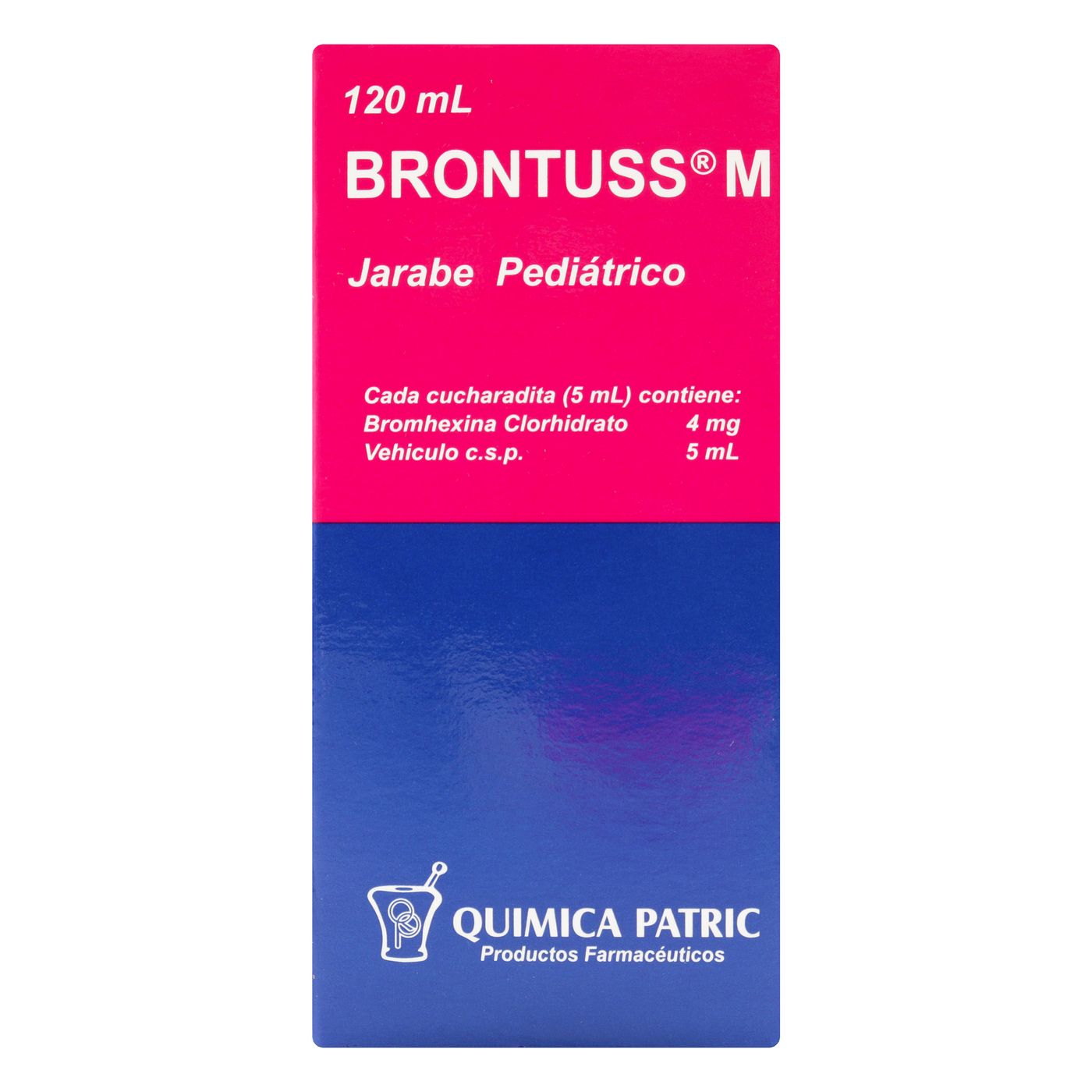 Jarabe Brontuss M Pediátrico 4 Mg/5 mL Química Patric Frasco x 120 mL