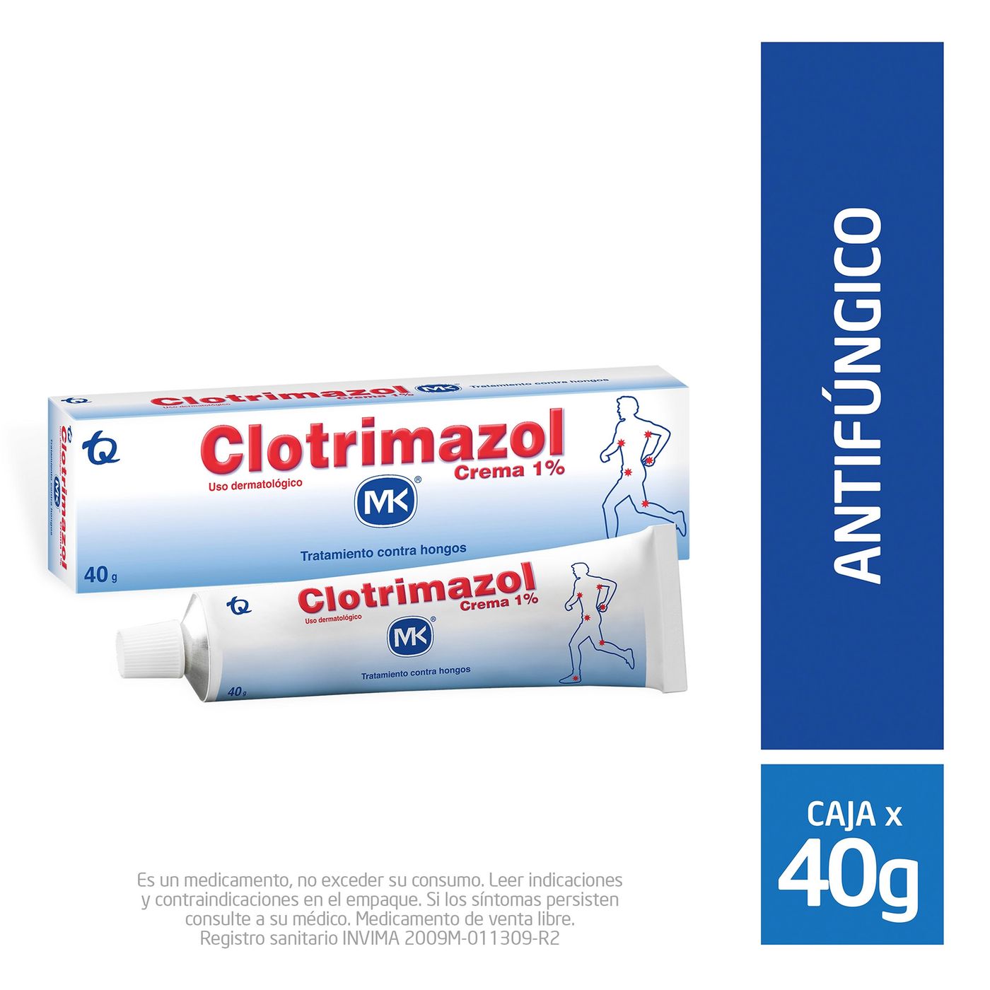 Crema Clotrimazol 1% Mk Tubo X 40 G.