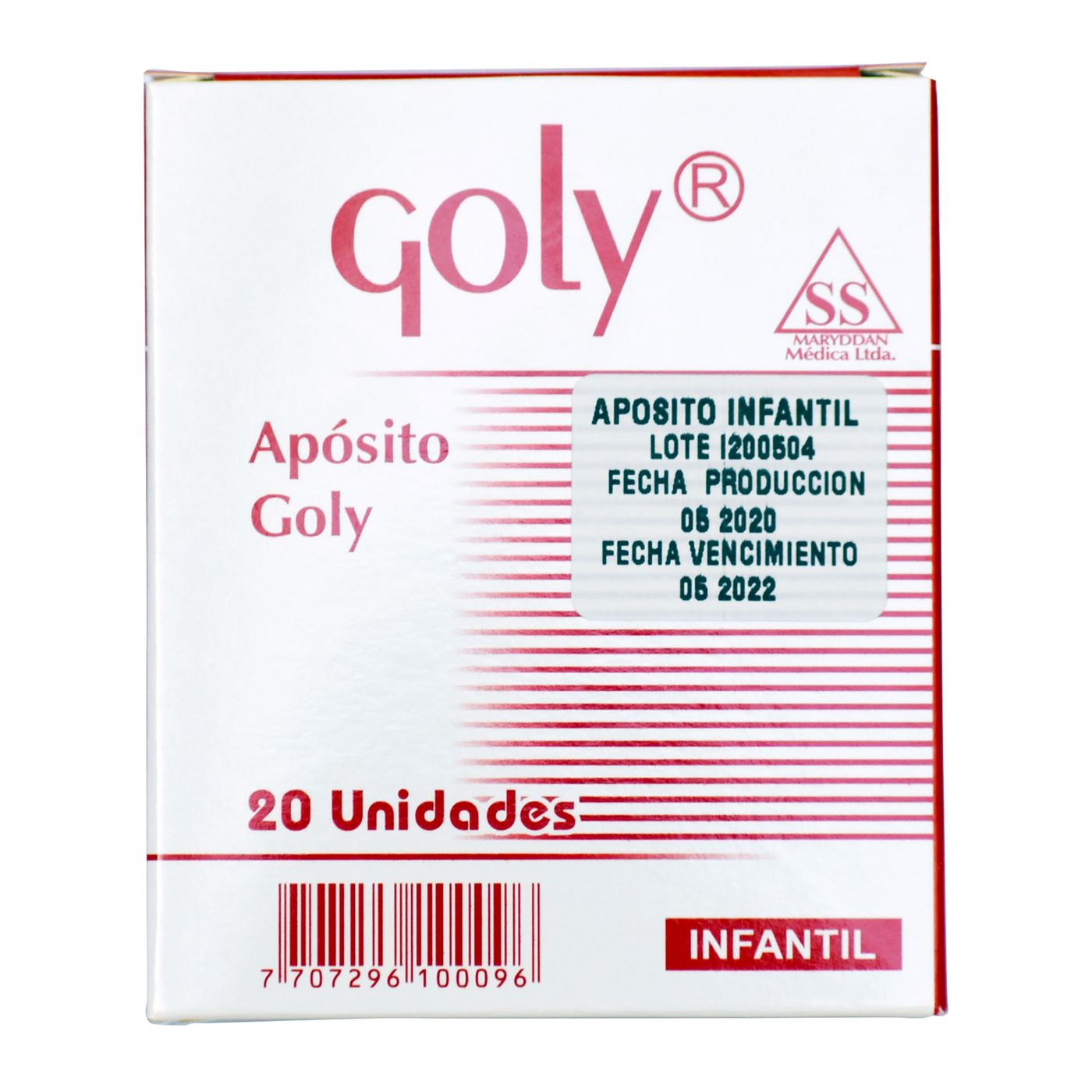 Apósito Ocular Goly Infantil Caja X 20 Uds.