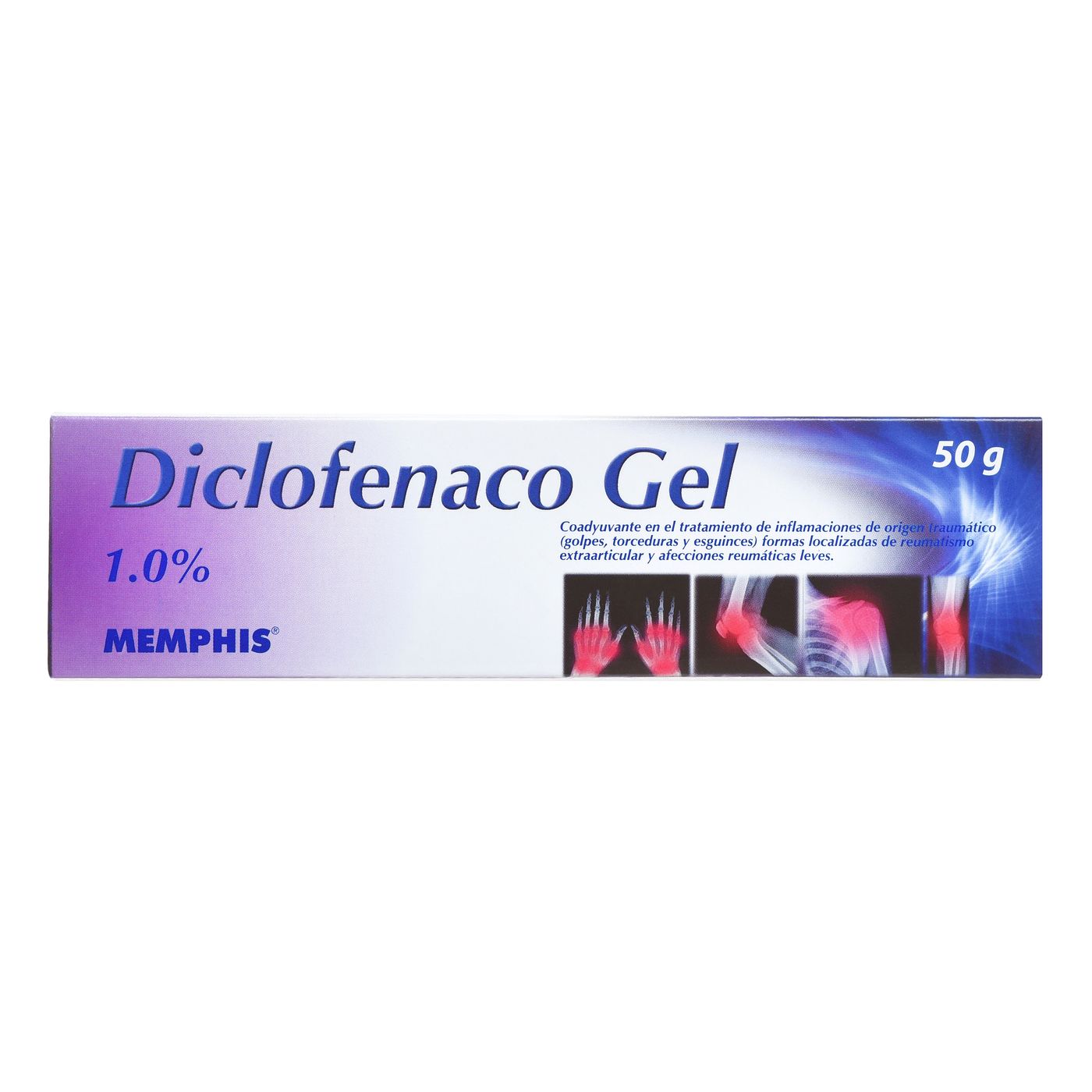 Gel Diclofenaco 1.0% Memphis Tubo X 50 G.