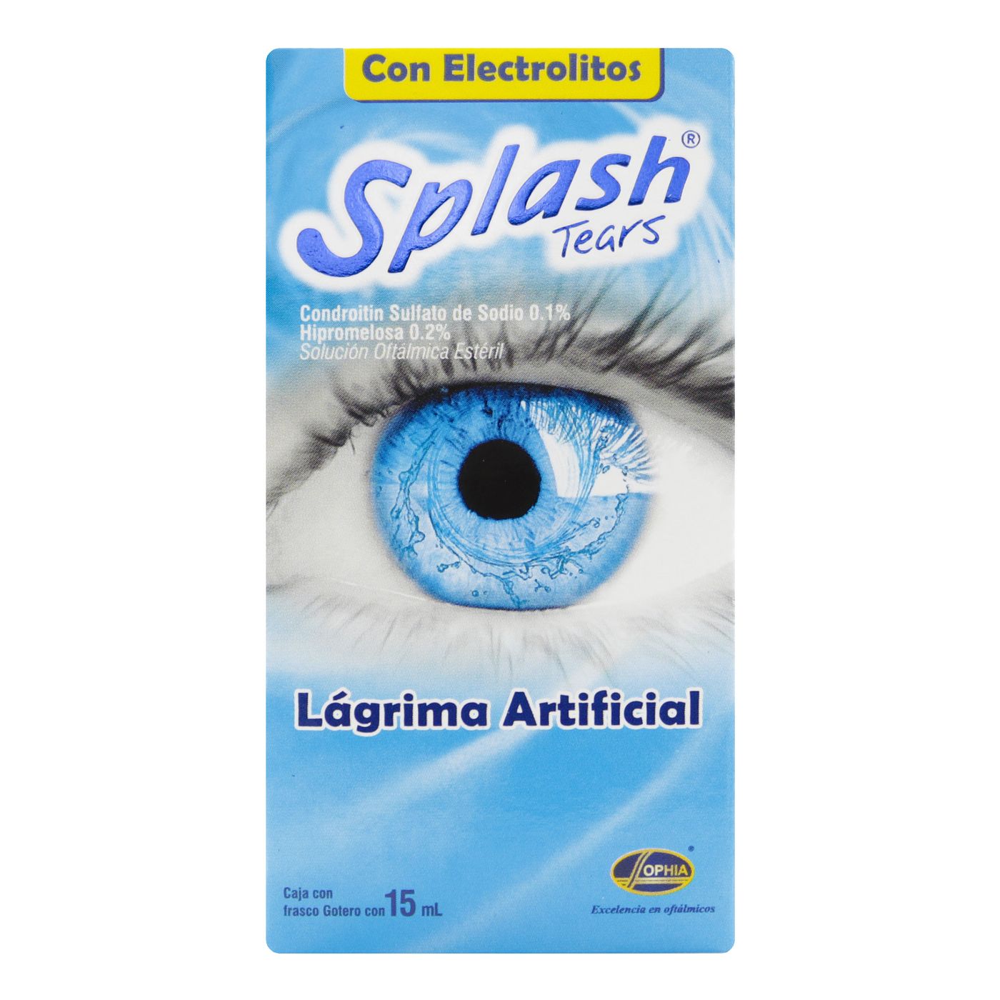 Solución Oftálmica Splash Tears Sophia Frasco Gotero x 15 mL