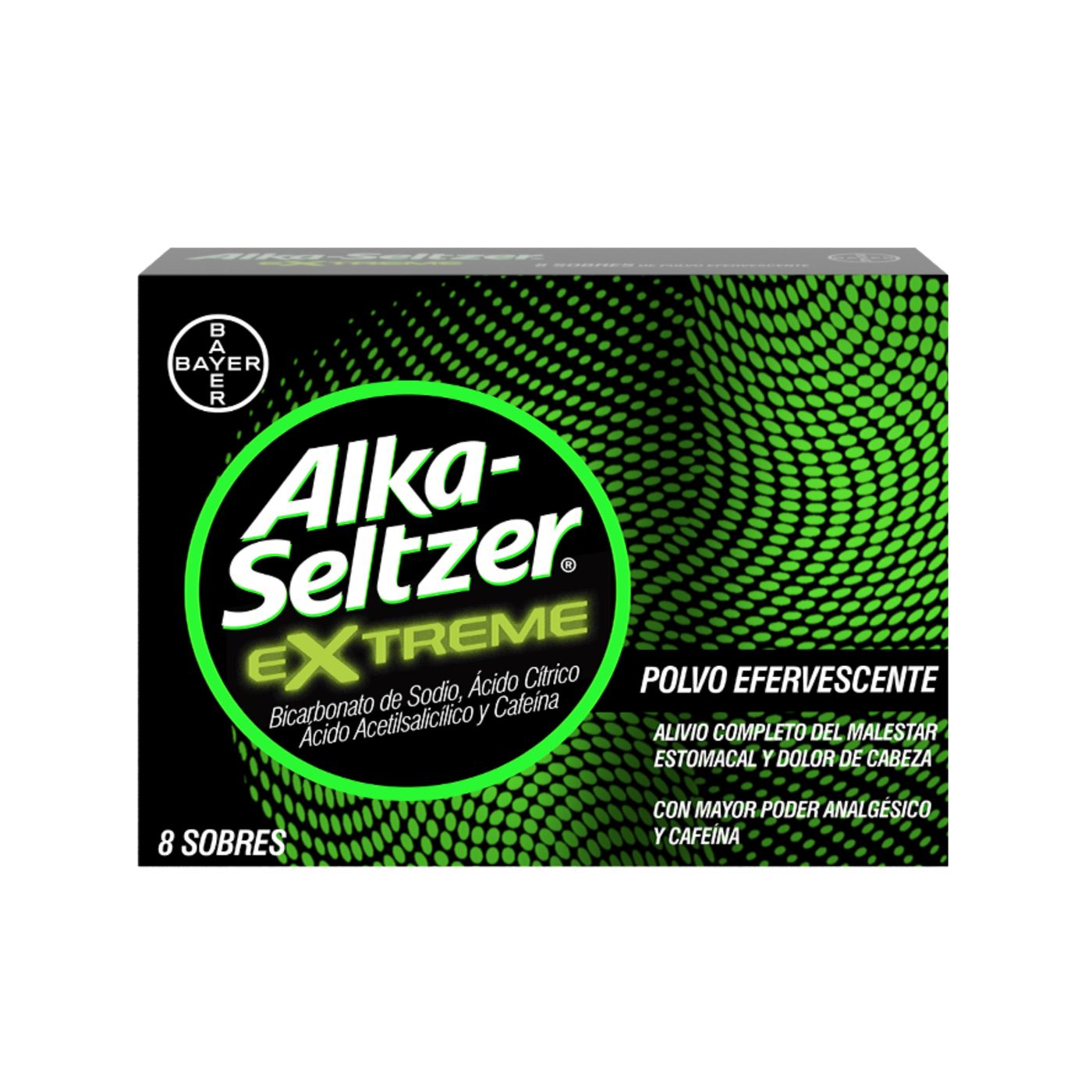Alka-Seltzer Extreme Bayer Polvo Efervescente Caja x 8 Sobres