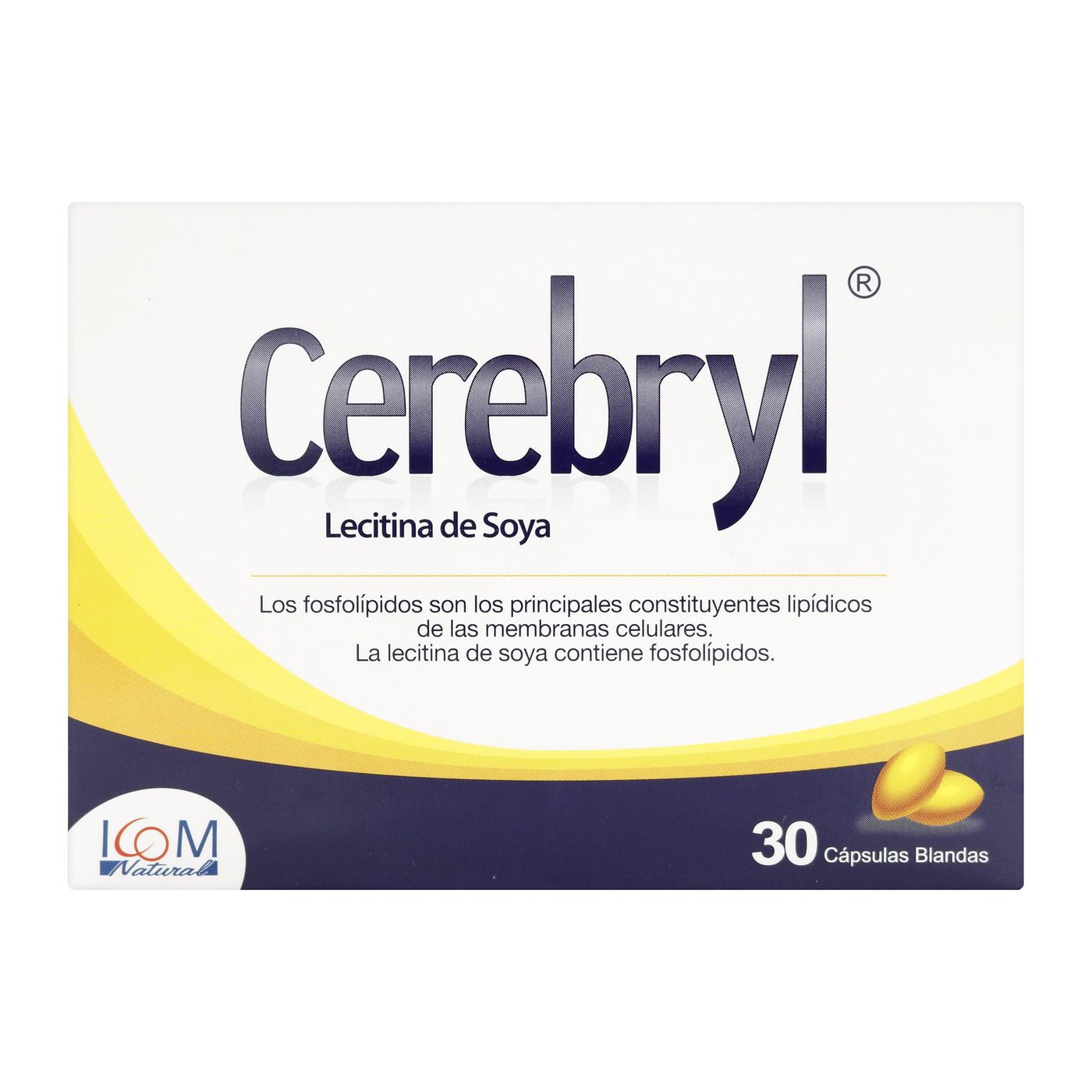 Cerebryl 1200 Mg Icom Caja X 30 Cápsulas Blandas.
