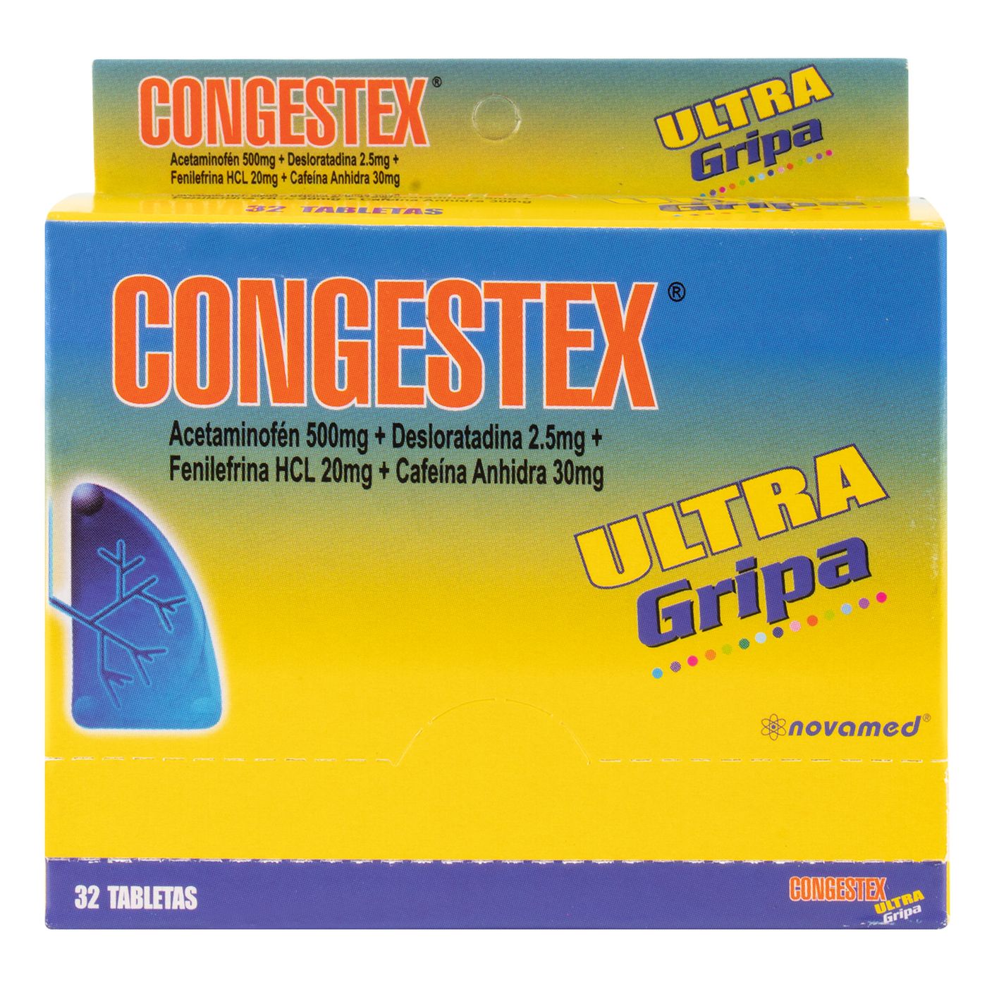 Congestex Ultra Gripa Novamed Caja X 32 Tabletas.