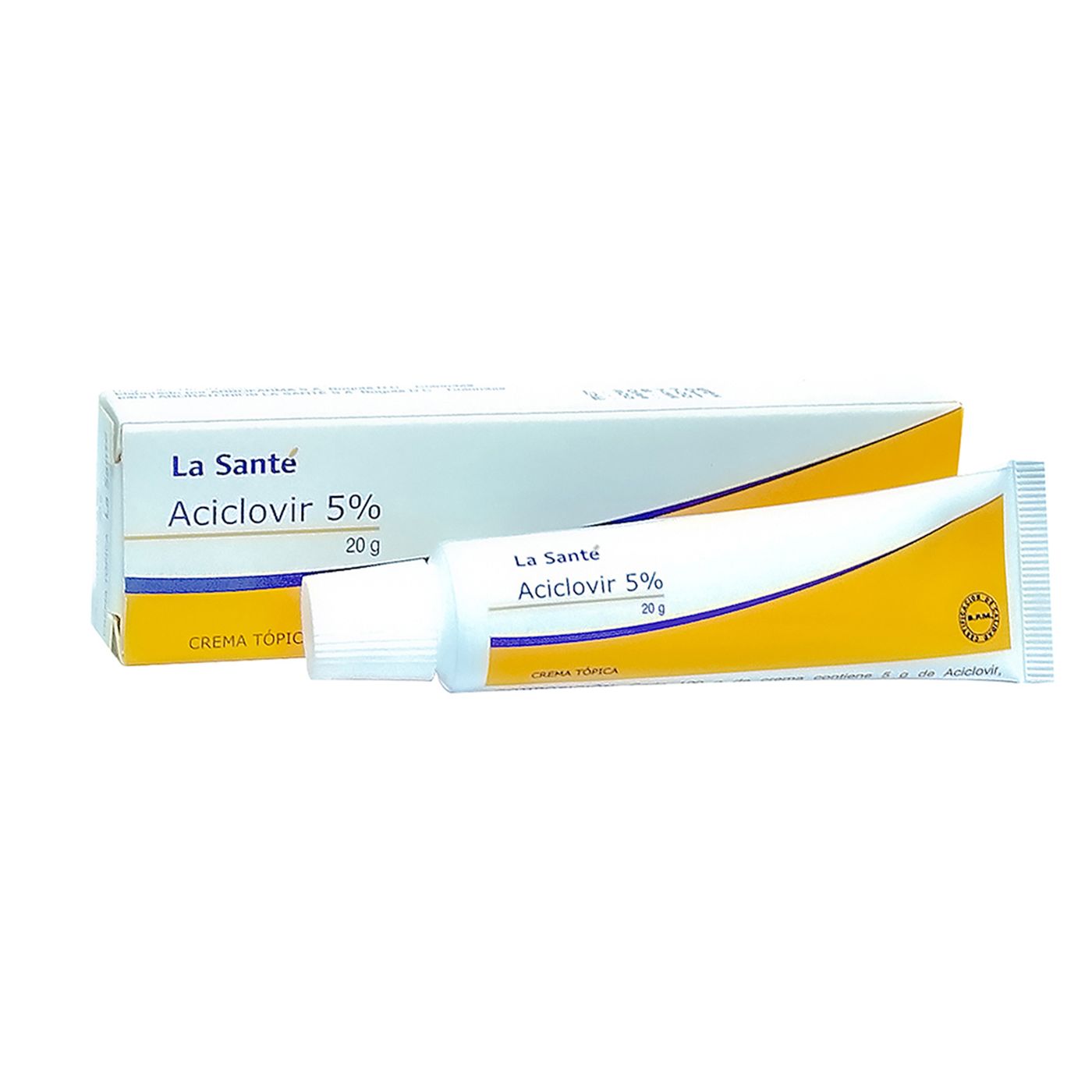 Crema Tópica Aciclovir 5% La Santé Tubo X 20 G.