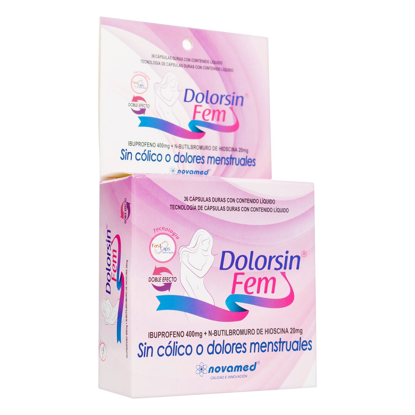 Dolor Sin Fem 400 Mg/20 Mg Novamed Caja X 36 Cápsulas Duras.