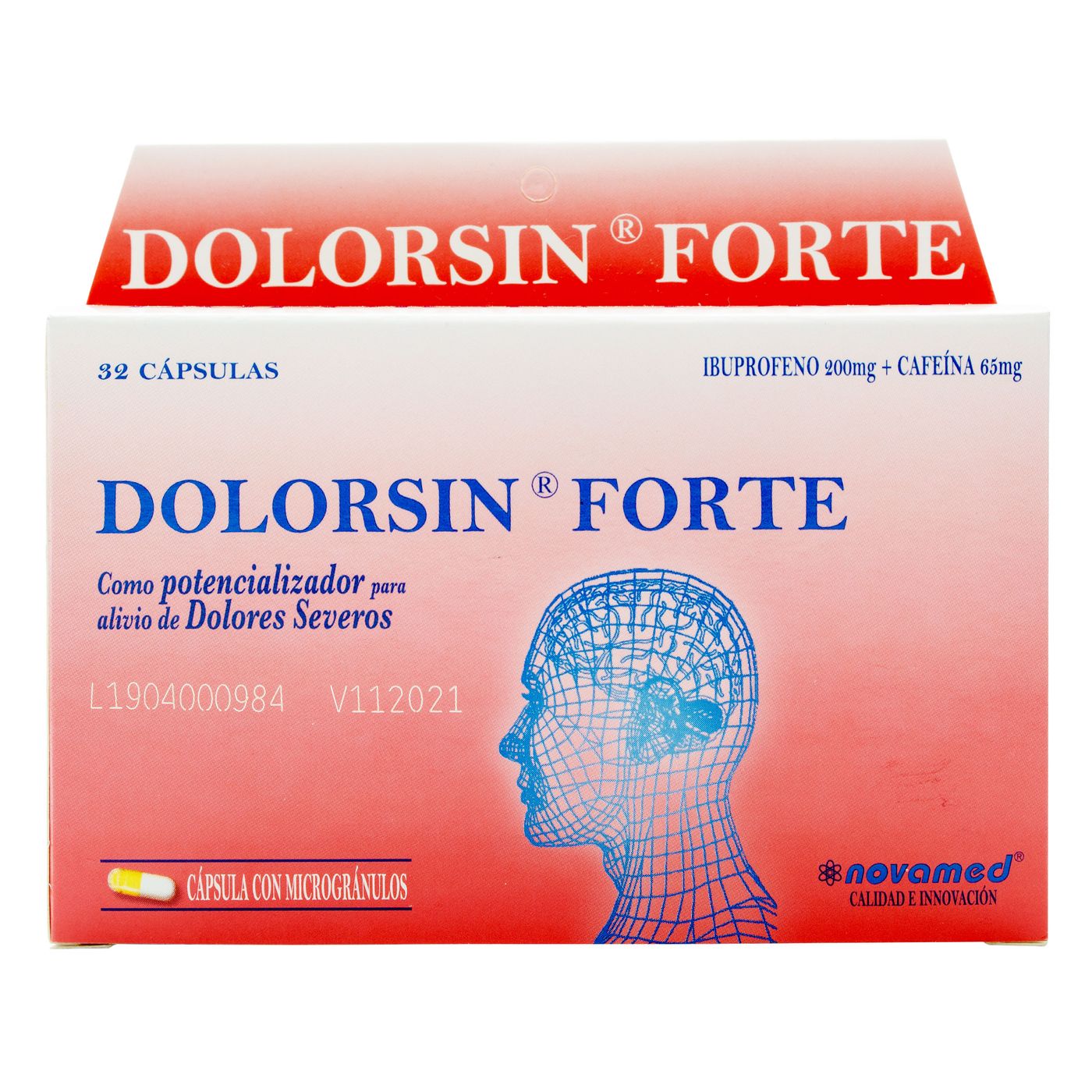 Dolor sin Forte 200 Mg/65 Mg Novamed Caja x 32 Cápsulas