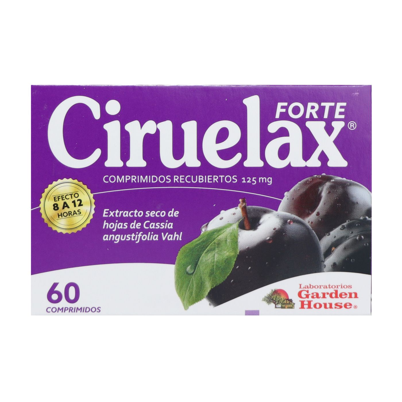 Ciruelax Forte 125 Mg Caja x 60 Comprimidos Recubiertos