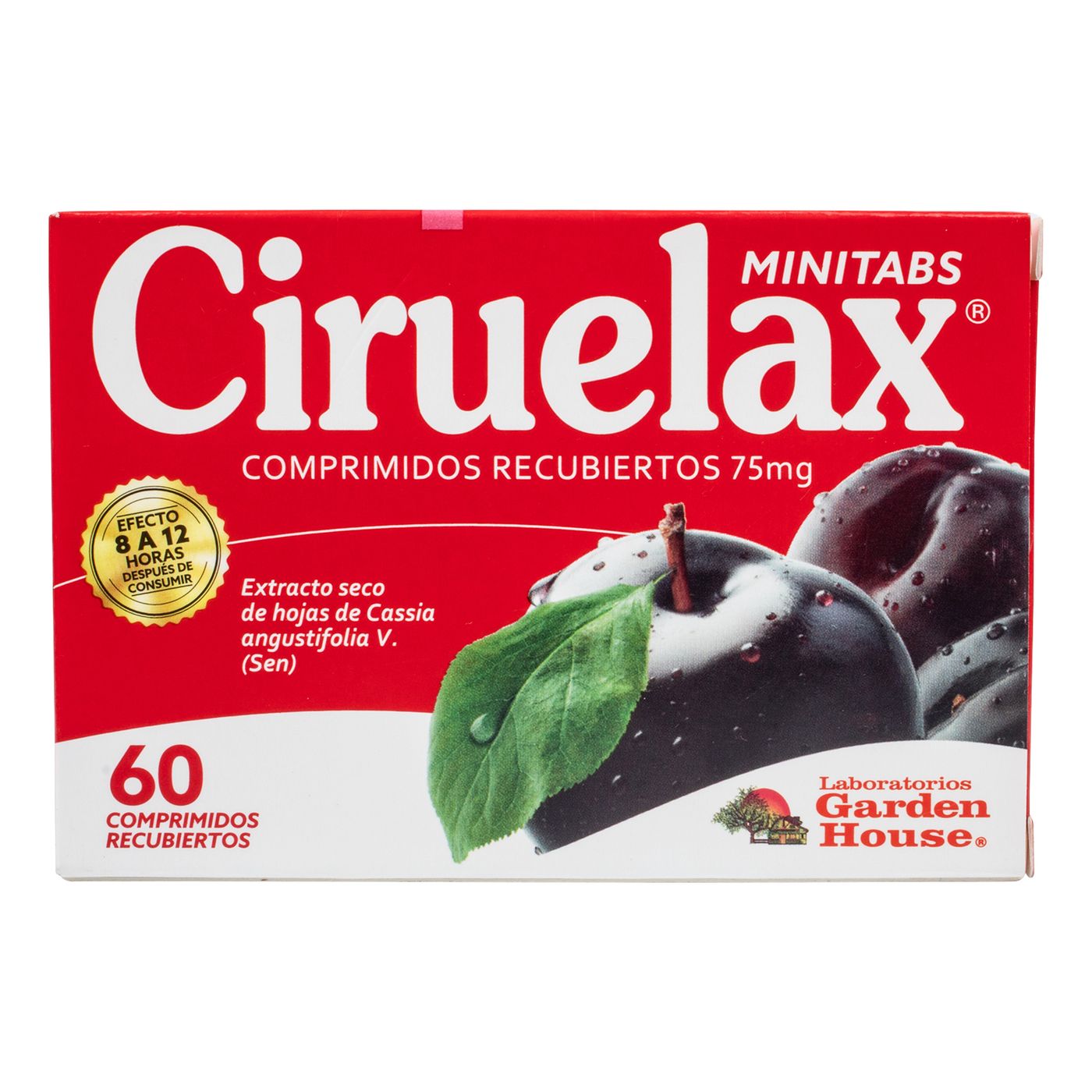 Ciruelax Minitabs 75 Mg Caja x 60 Comprimidos Recubiertos