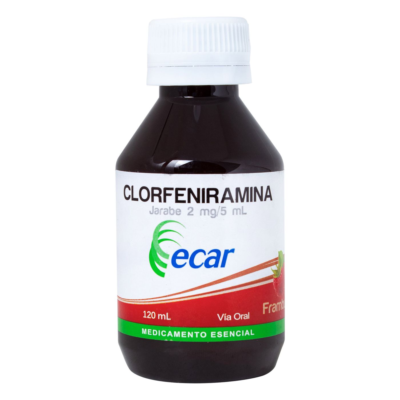 Jarabe Clorfeniramina 2 Mg/5 Ml Ecar Frasco X 120 Ml.