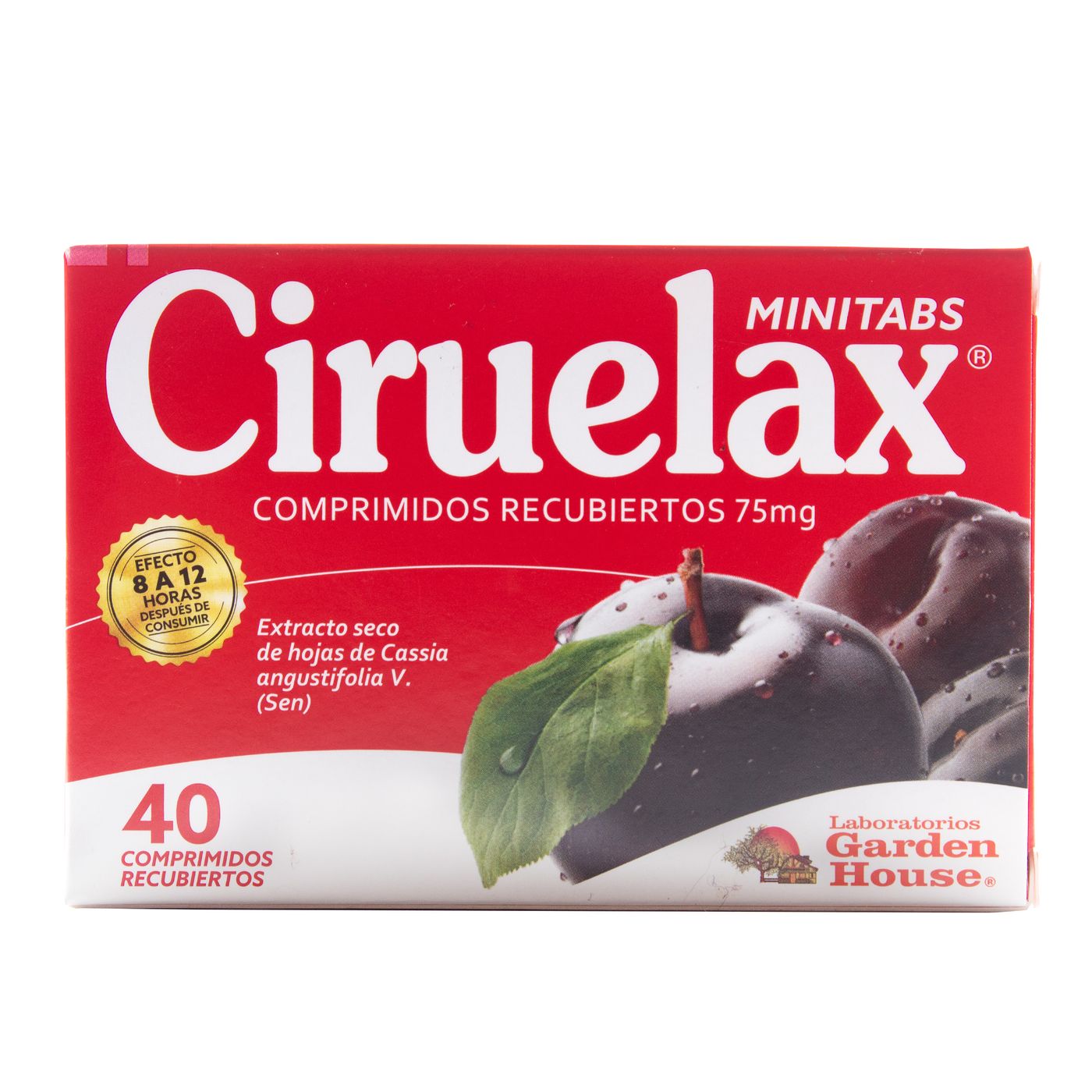Ciruelax Minitabs 75 Mg Caja x 40 Comprimidos Recubiertos