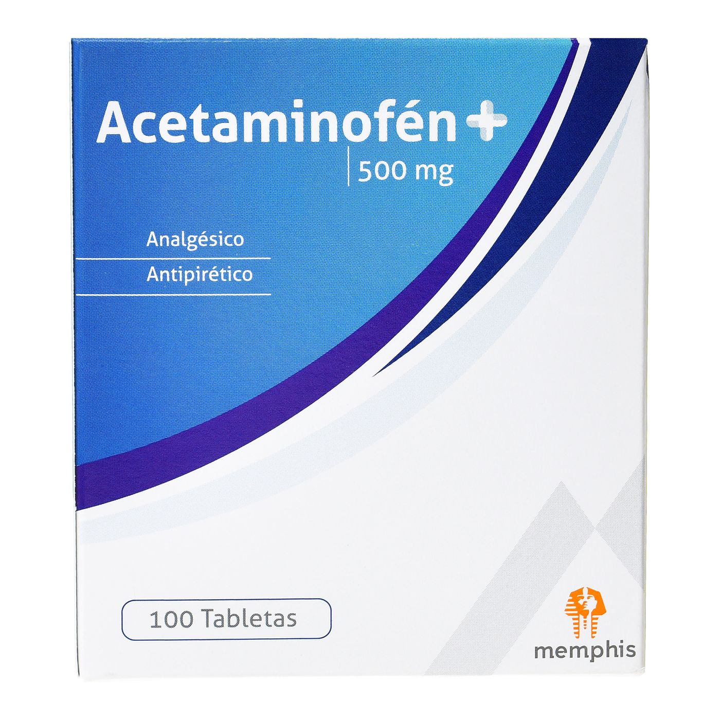 Acetaminofén 500 Mg Memphis Caja X 100 Tabletas.