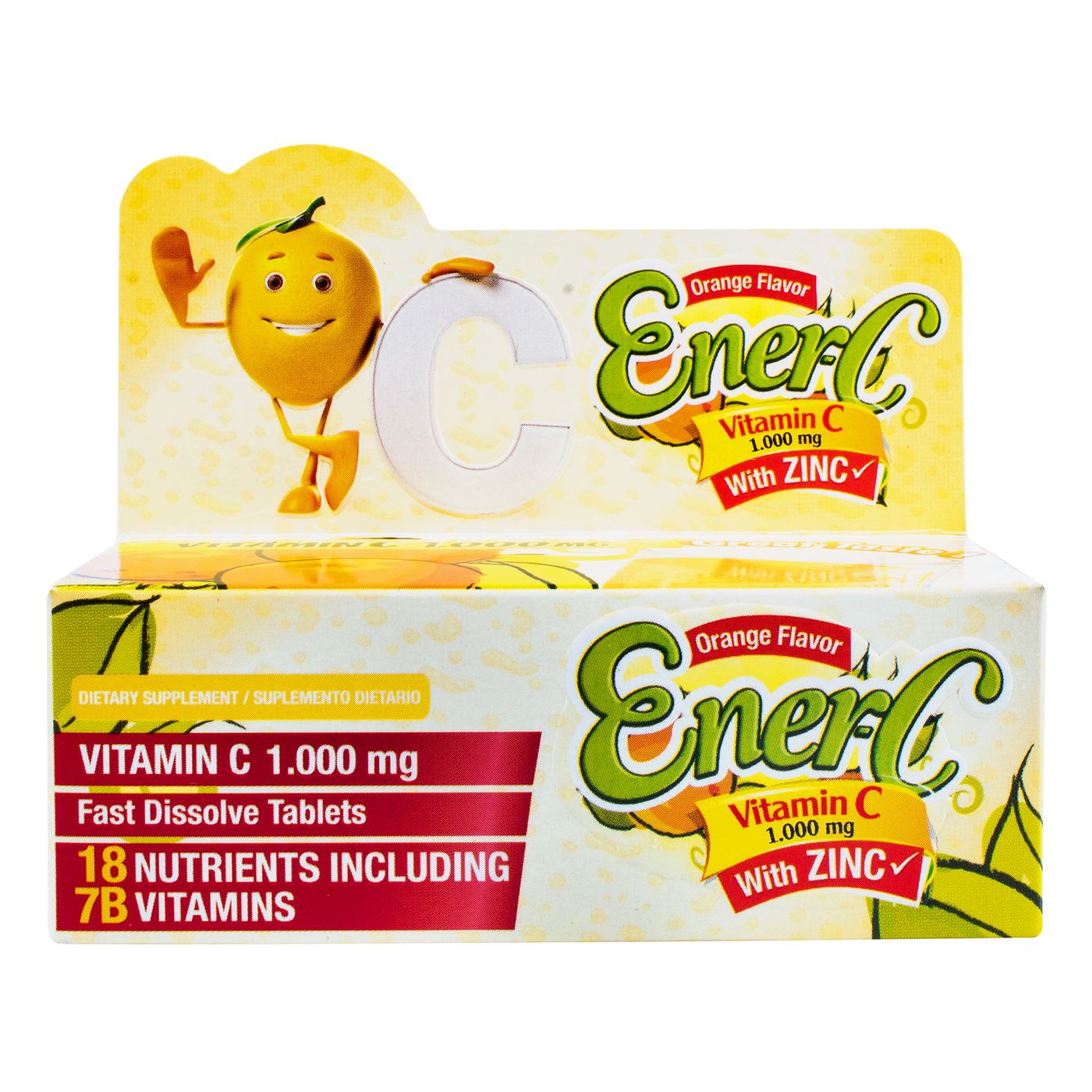 Suplemento Dietario Ener C Vitamin C 1000 Mg Tubo X 10 Tabletas Efervescentes.