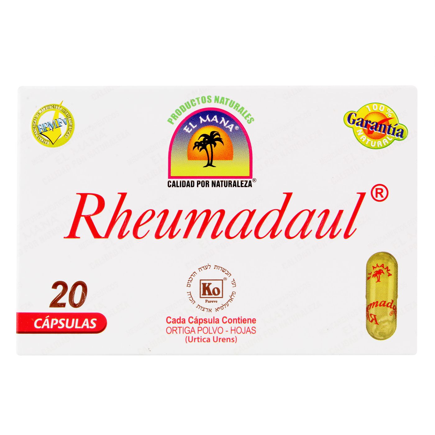 Rheumadaul El Mana Caja X 20 Cápsulas.