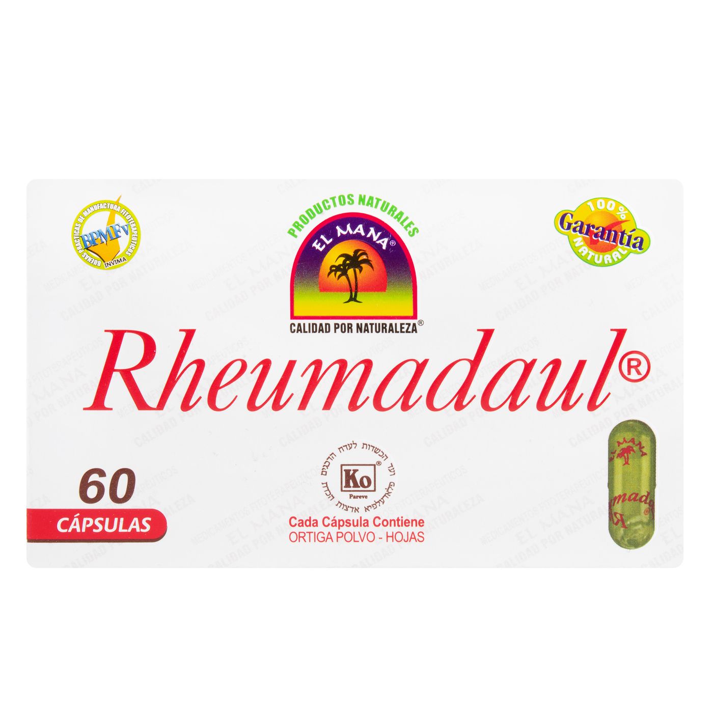Rheumadaul El Mana Caja X 60 Cápsulas.