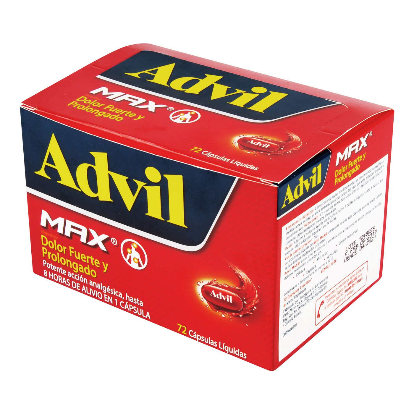 Advil Max Blíster x 4 Cápsulas Líquidas