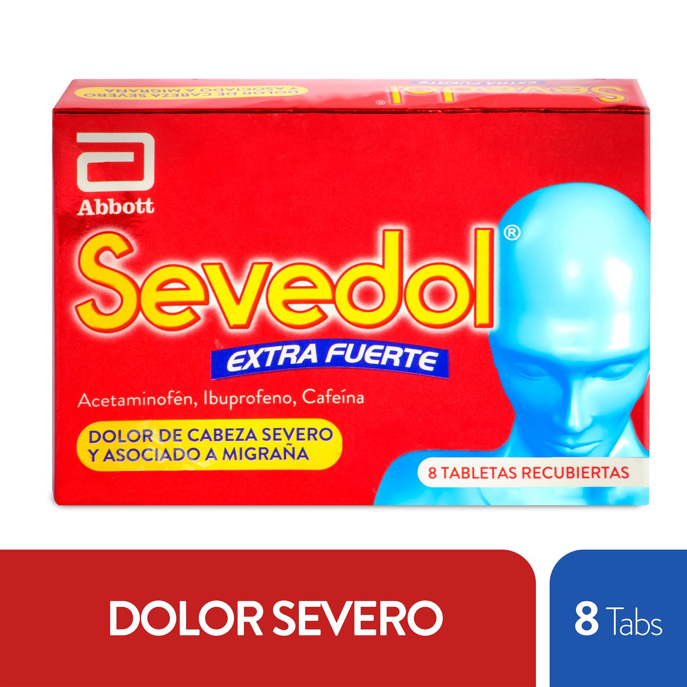 Sevedol Extra Fuerte Abbott Caja x 8 Tabletas Recubiertas