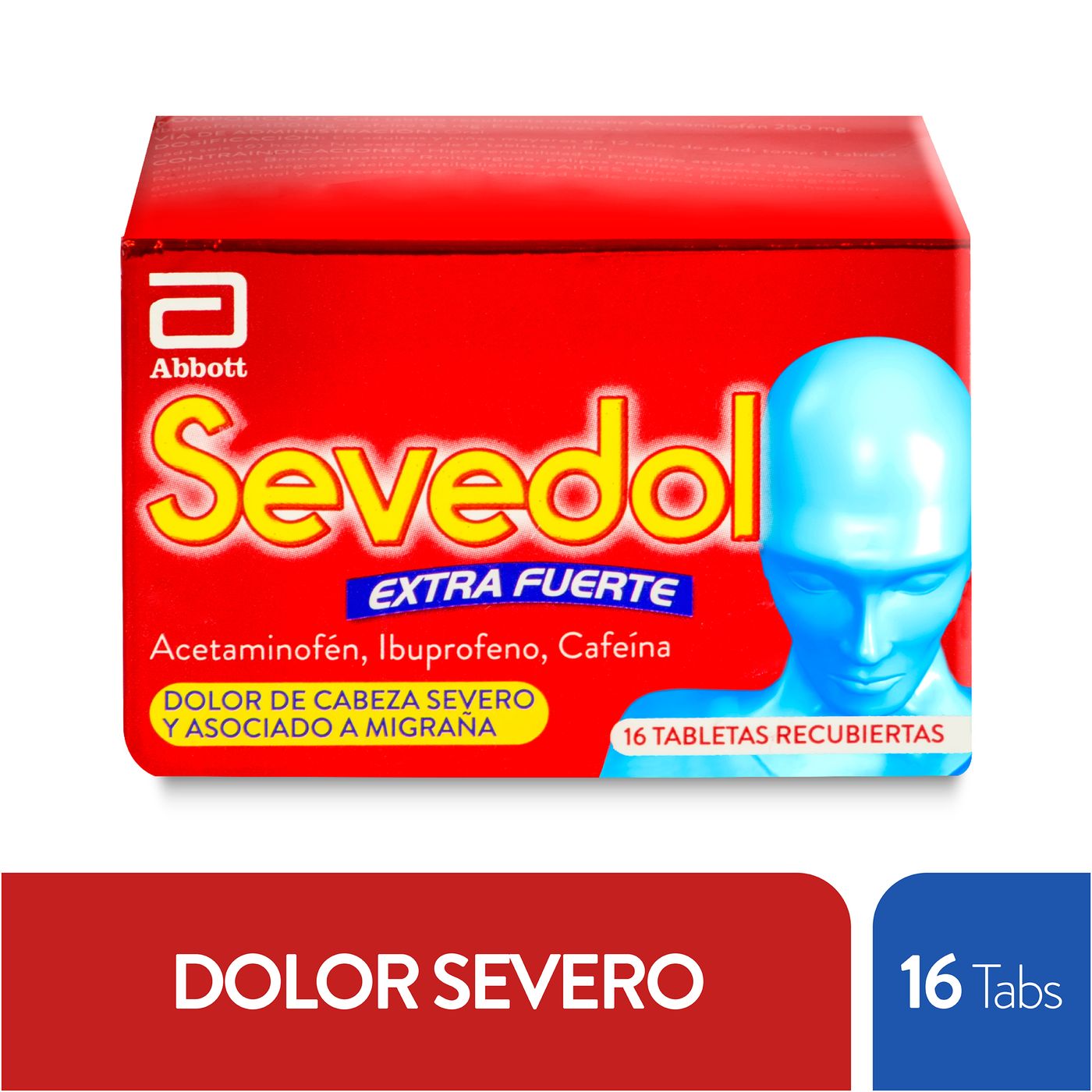 Sevedol Extra Fuerte Abbott Caja x 16 Tabletas Recubiertas