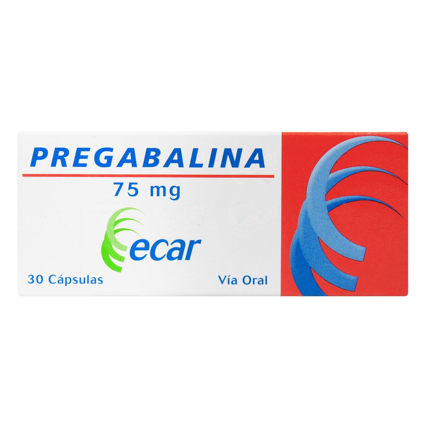 Pregabalina 75 Mg Ecar Caja X 30 Cápsulas.