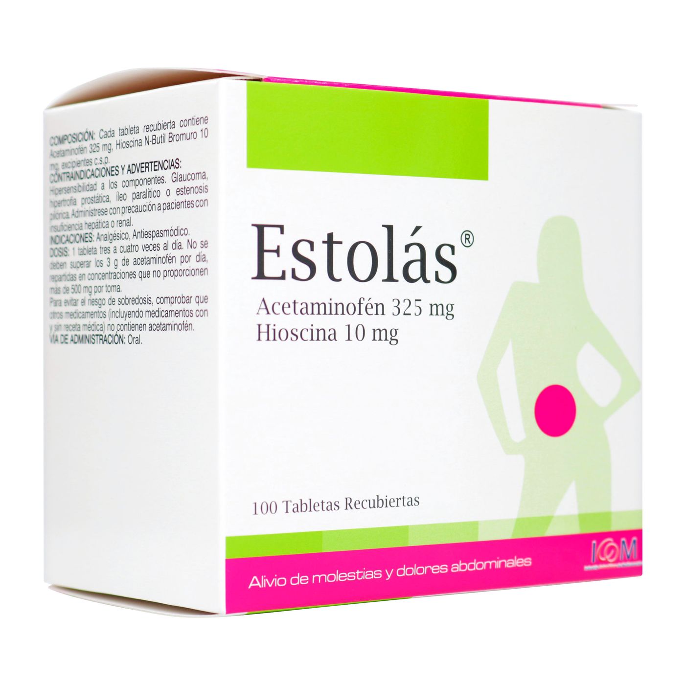 Estolás 325 Mg/10 Mg Icom Caja x 100 Tabletas Recubiertas