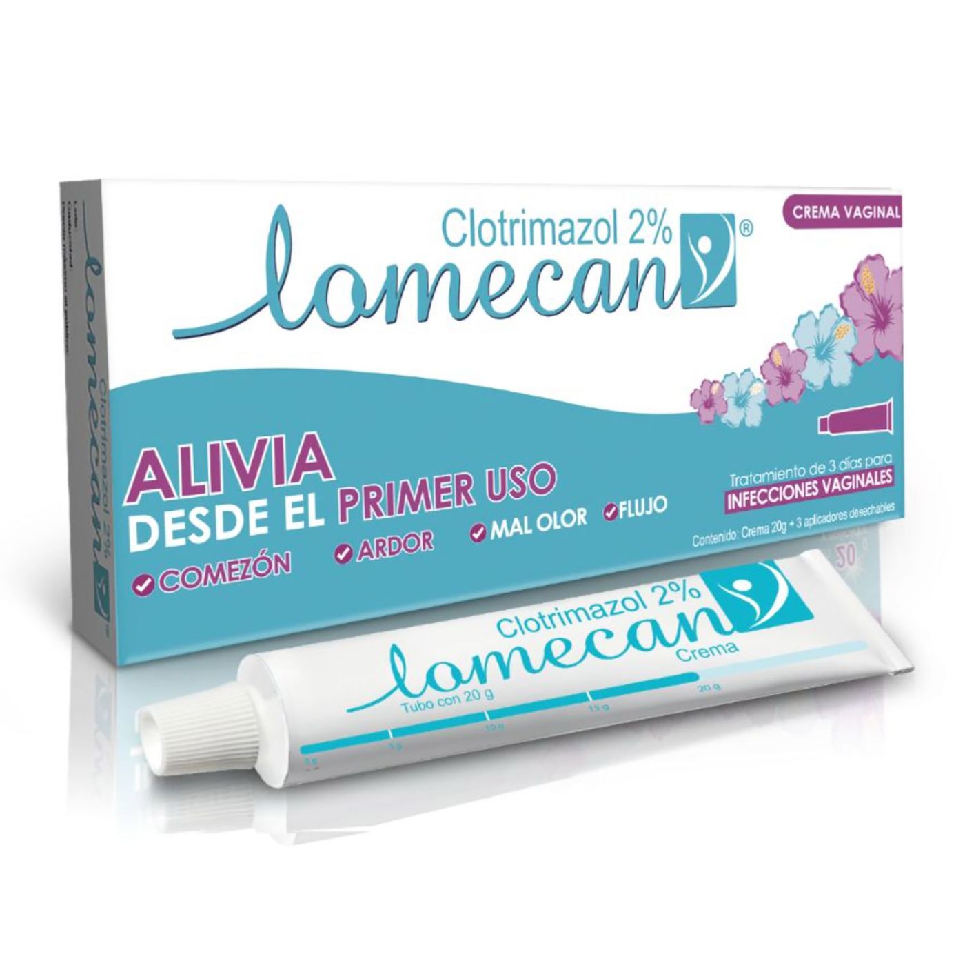Crema Vaginal Lomecan V Clotrimazol 2% Caja X 20 G.