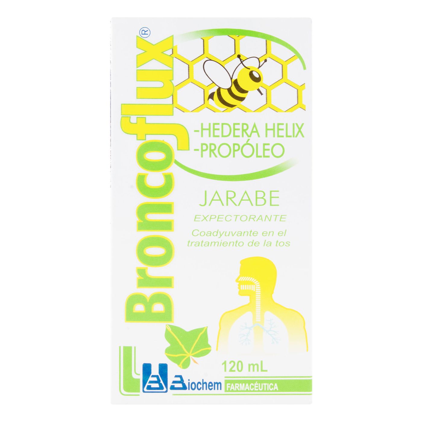 Jarabe Expectorante Broncoflux Biochem Frasco X 120 Ml.