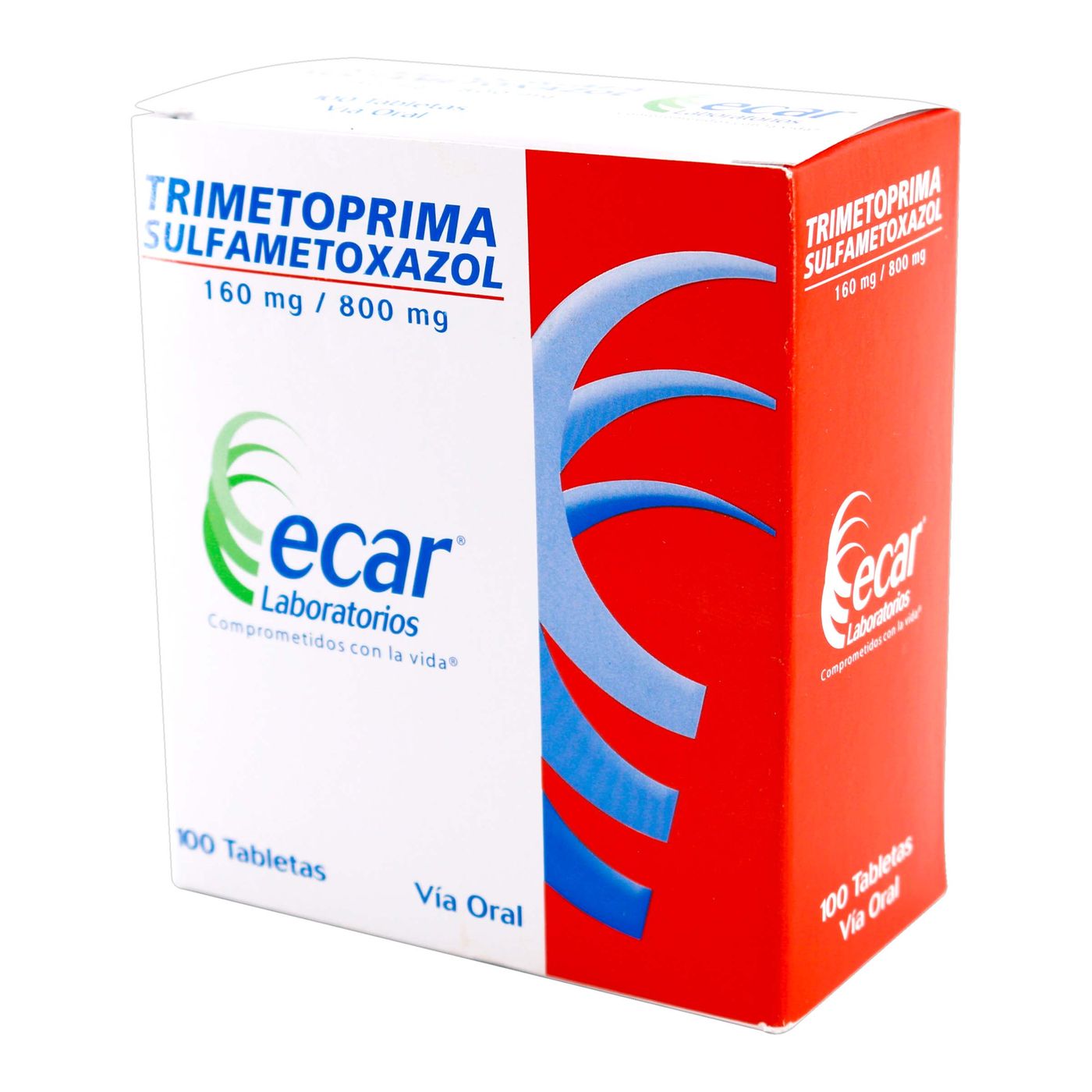 Trimetoprima Sulfametoxazol 160 Mg / 800 Mg Ecar Caja X 100 Tabletas.