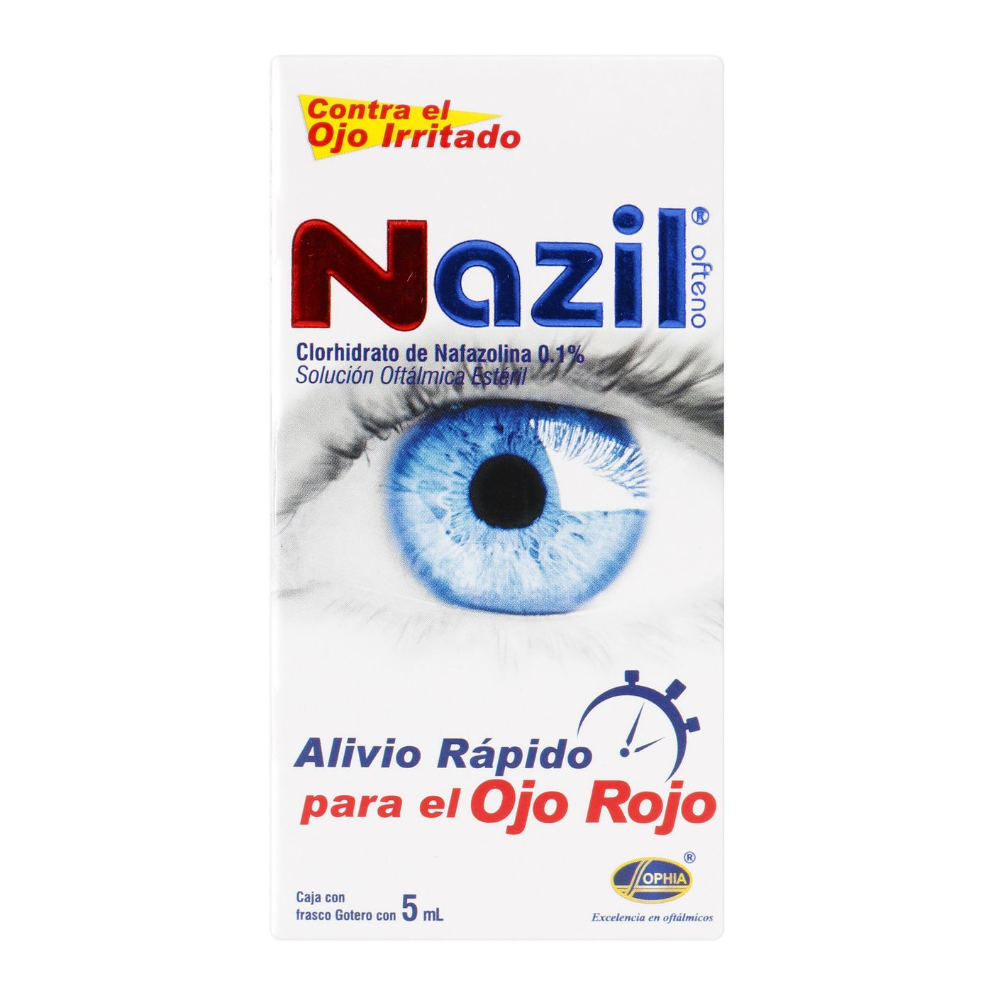 Solución Oftálmica Estéril Nazil Ofteno Sophia Frasco Gotero x 5 mL