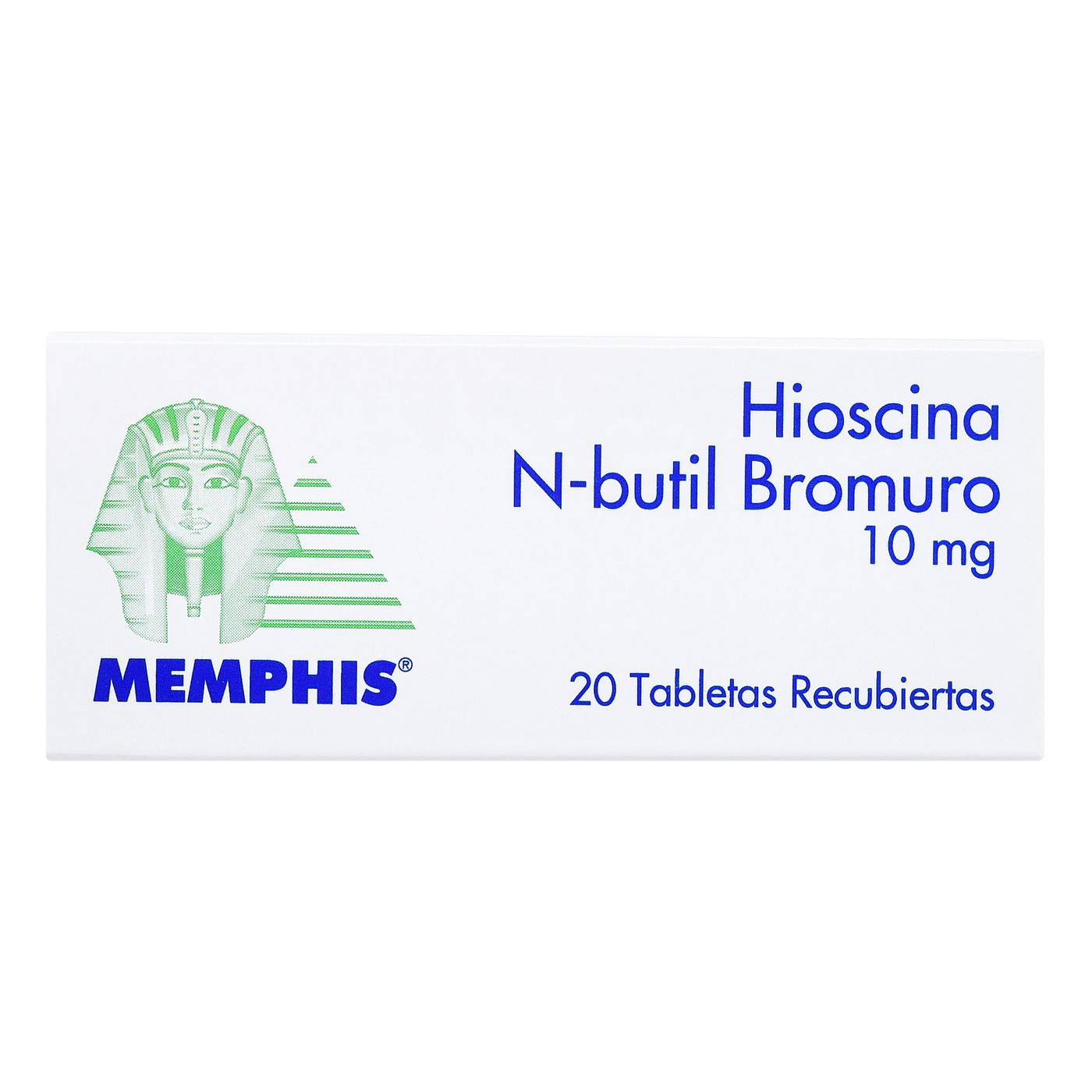 Hioscina N-Butil Bromuro 10mg Memphis Caja x 20 Tabletas