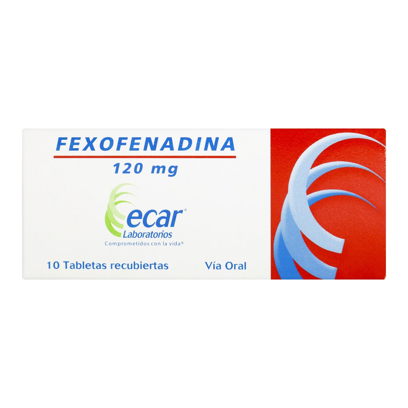Fexofenadina 120 Mg Ecar Caja X 10 Tabletas.