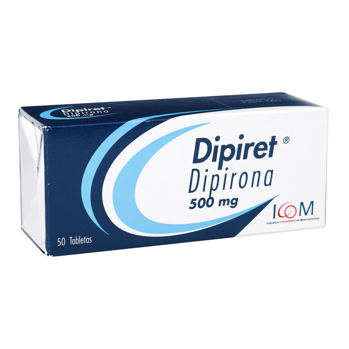 Dipiret Dipirona 500mg Icom Caja x 50 Tabletas