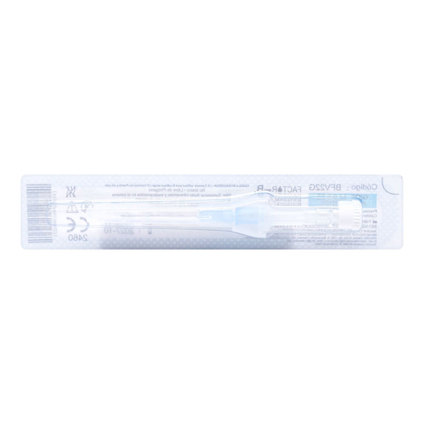 Cateter Cánula Intravenosa 22 g Icom Paquete x 1 unidad