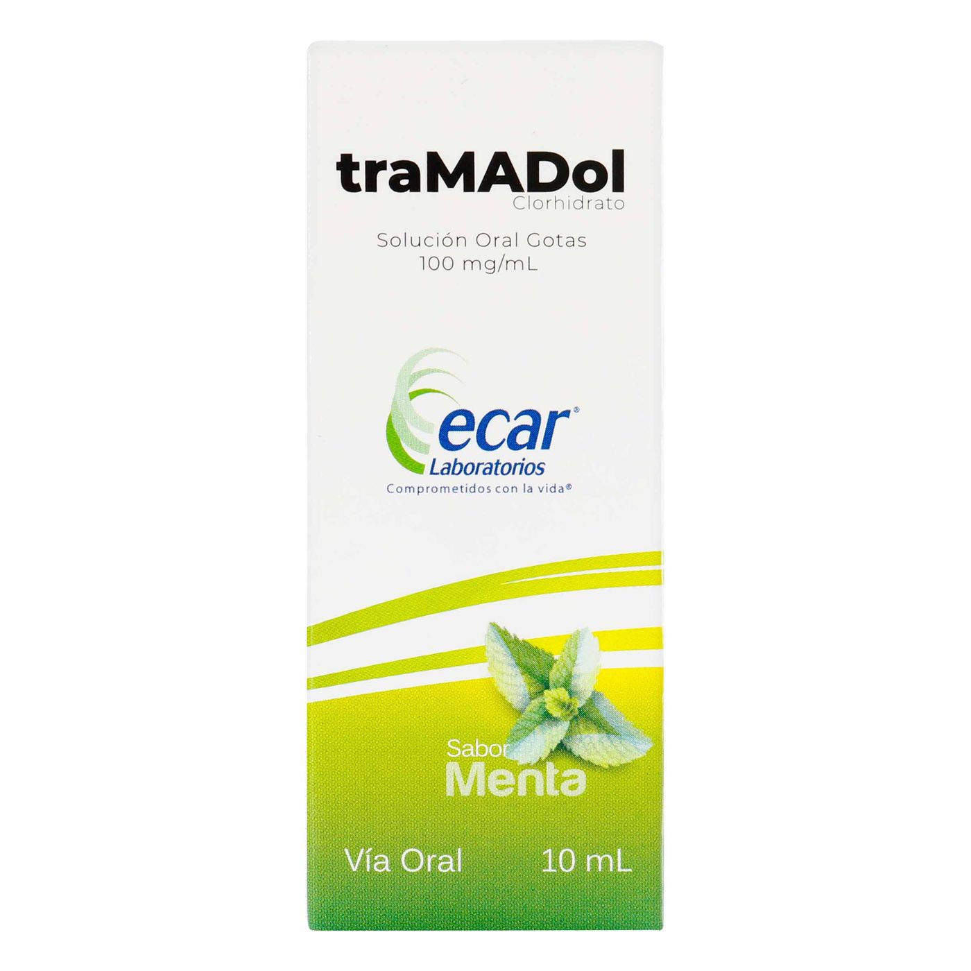 Solución Oral en Gotas Tramadol Clorhidrato 100mg Ecar Frasco x 10 mL