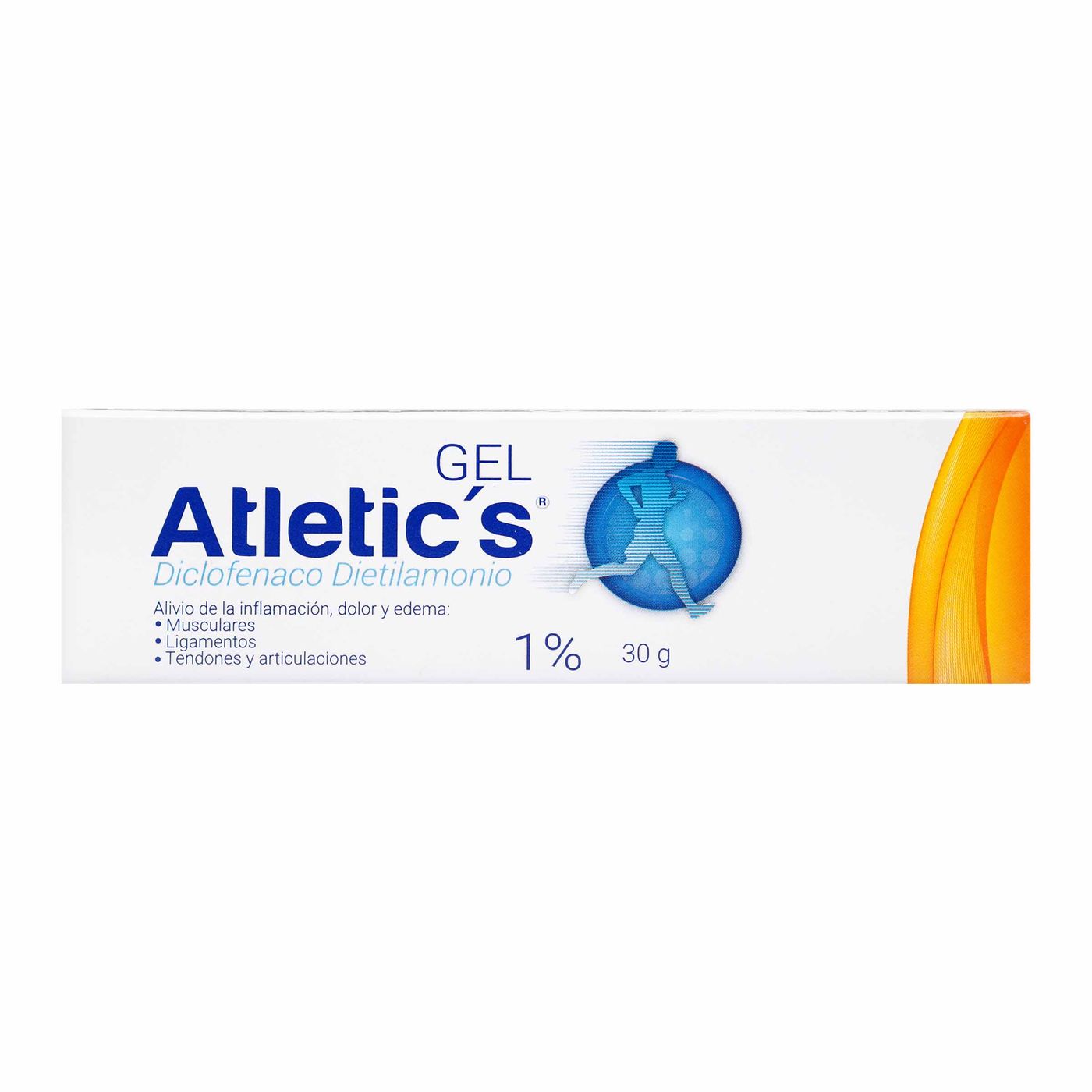 Atletics Diclofenaco 1% Gel en Tubo Caja x 30 Gramos