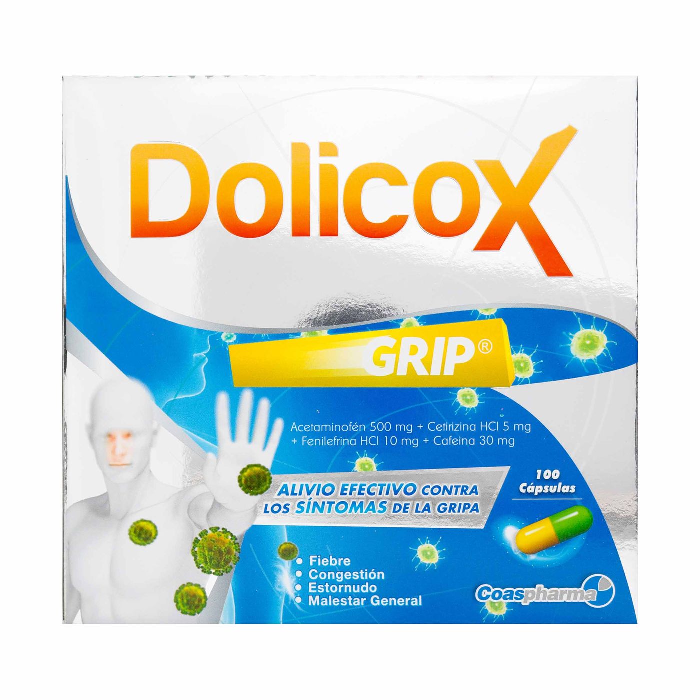 Dolicox Grip Coaspharma Caja x 100 Cápsulas