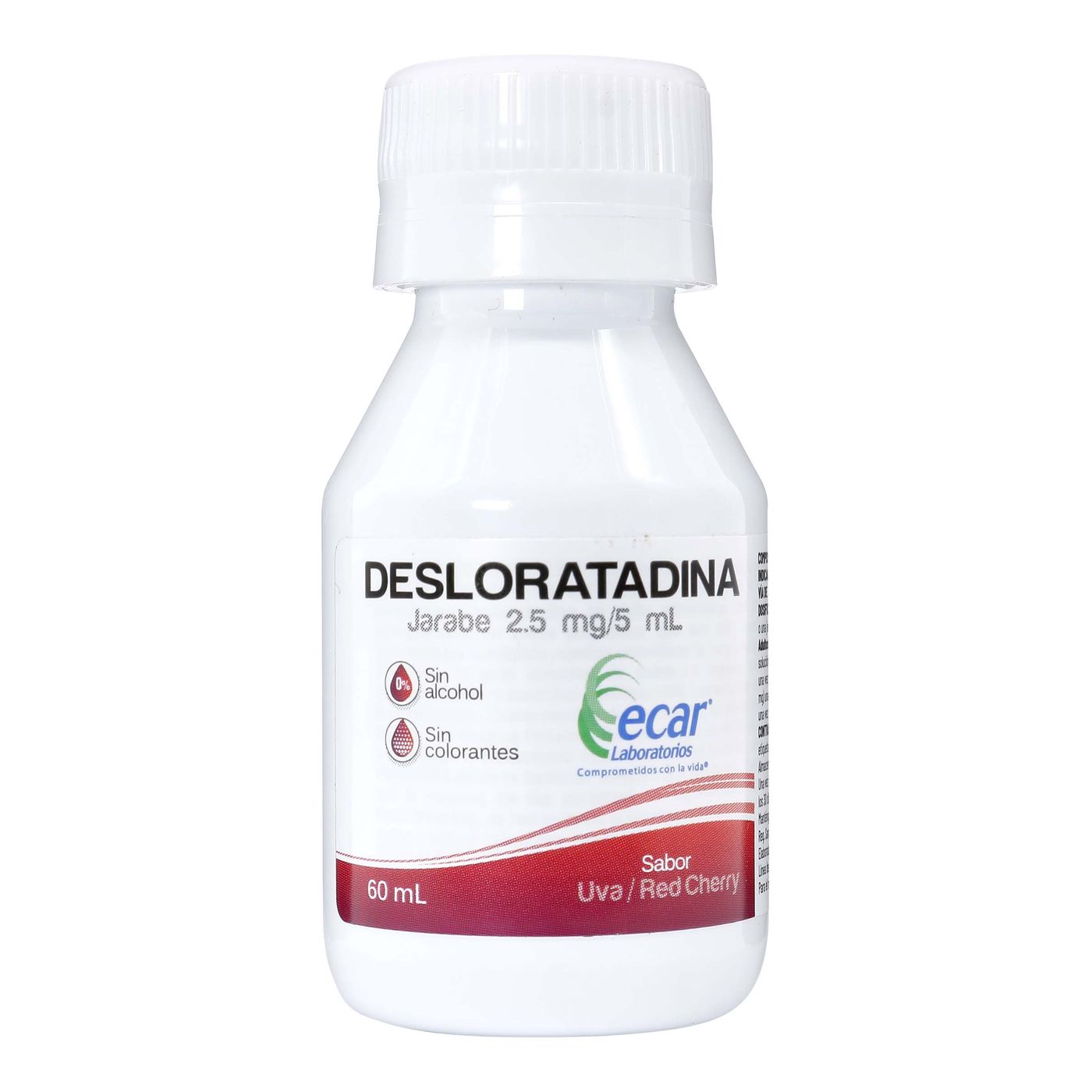 Desloratadina Jarabe 2.5mg/5mL Ecar Frasco x 60 mL