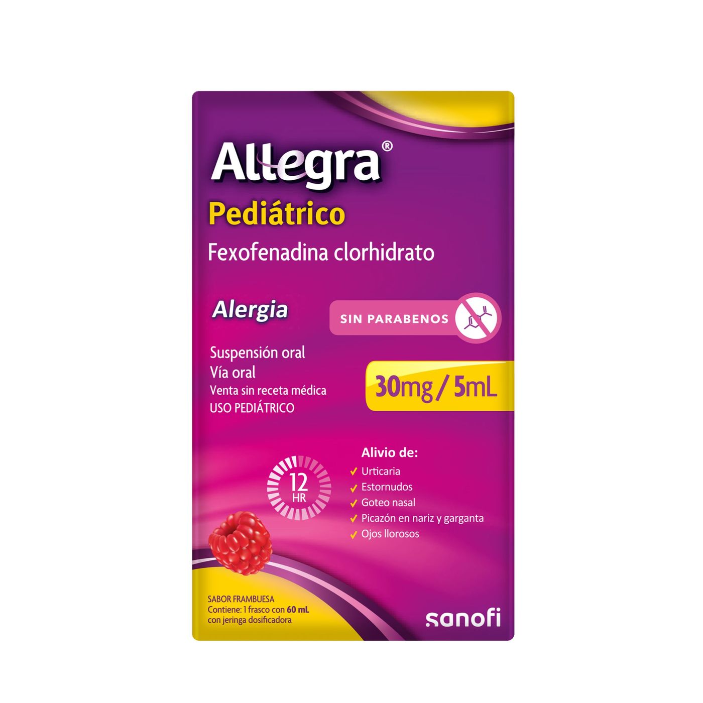 Suspensión Oral Allegra Pediátrico Sanofi Frasco x 60mL