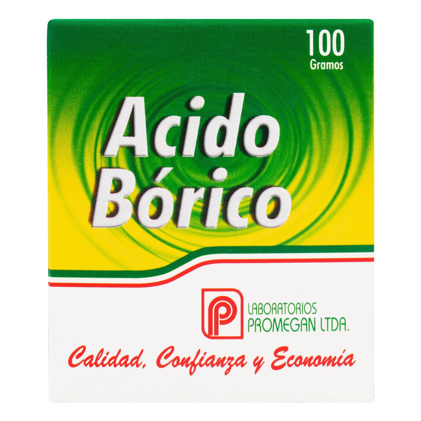 Ácido Bórico Promegan Caja X 100 G.