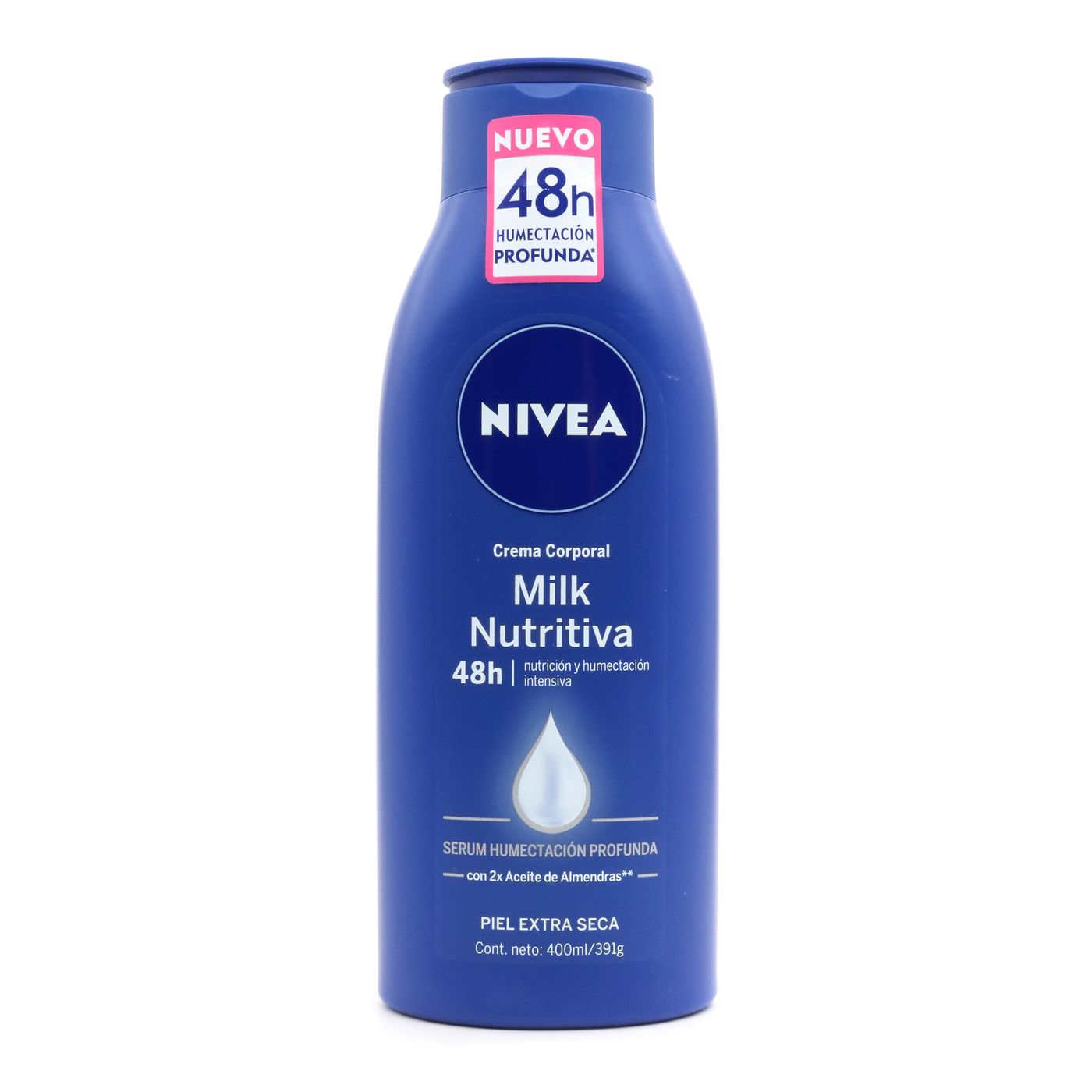 Crema Corporal Nivea Milk Nutritiva Frasco X 400 Ml.
