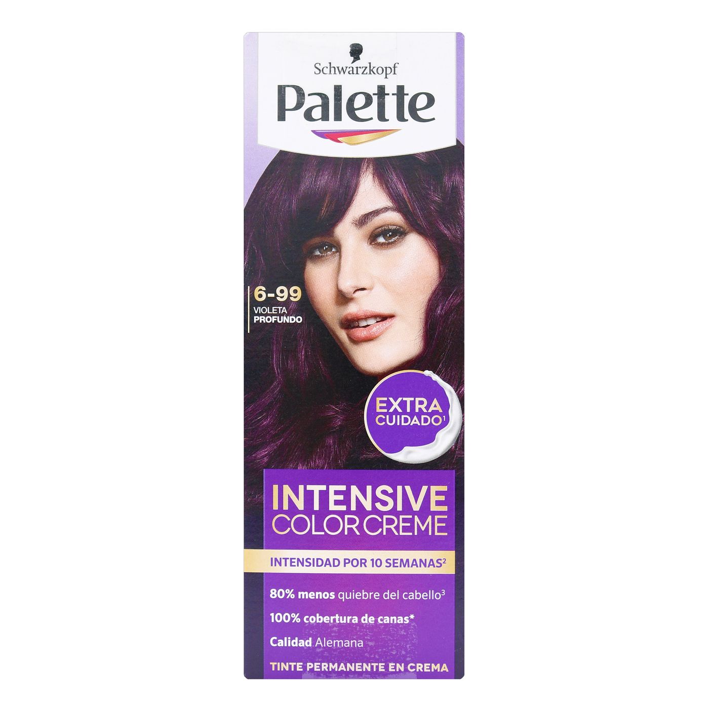 Tinte Permanente Schwarzkopf Palette Color Creme 6-99 Violeta Profundo x Caja.