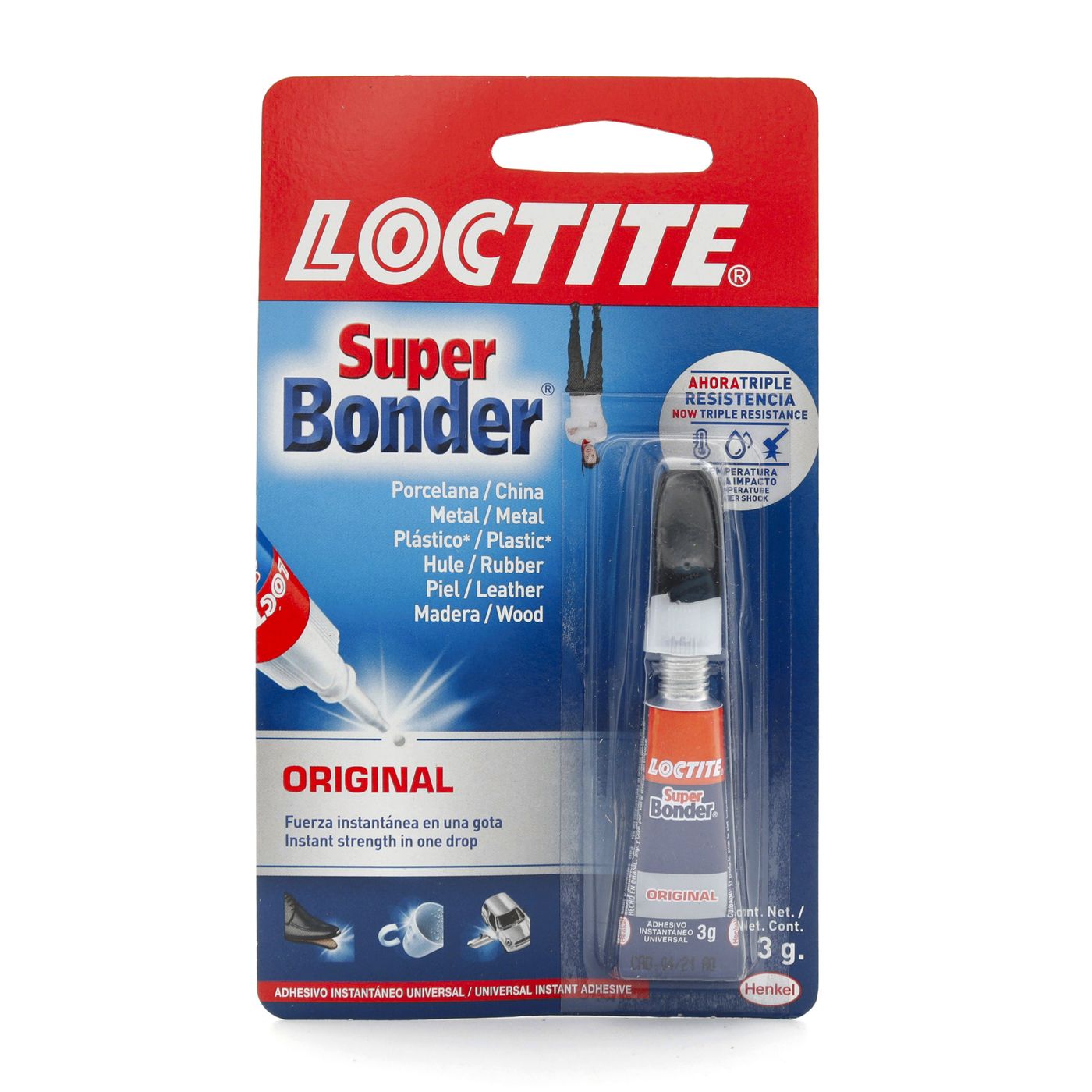 Súper Bonder Loctite Original Tubo x 3 g