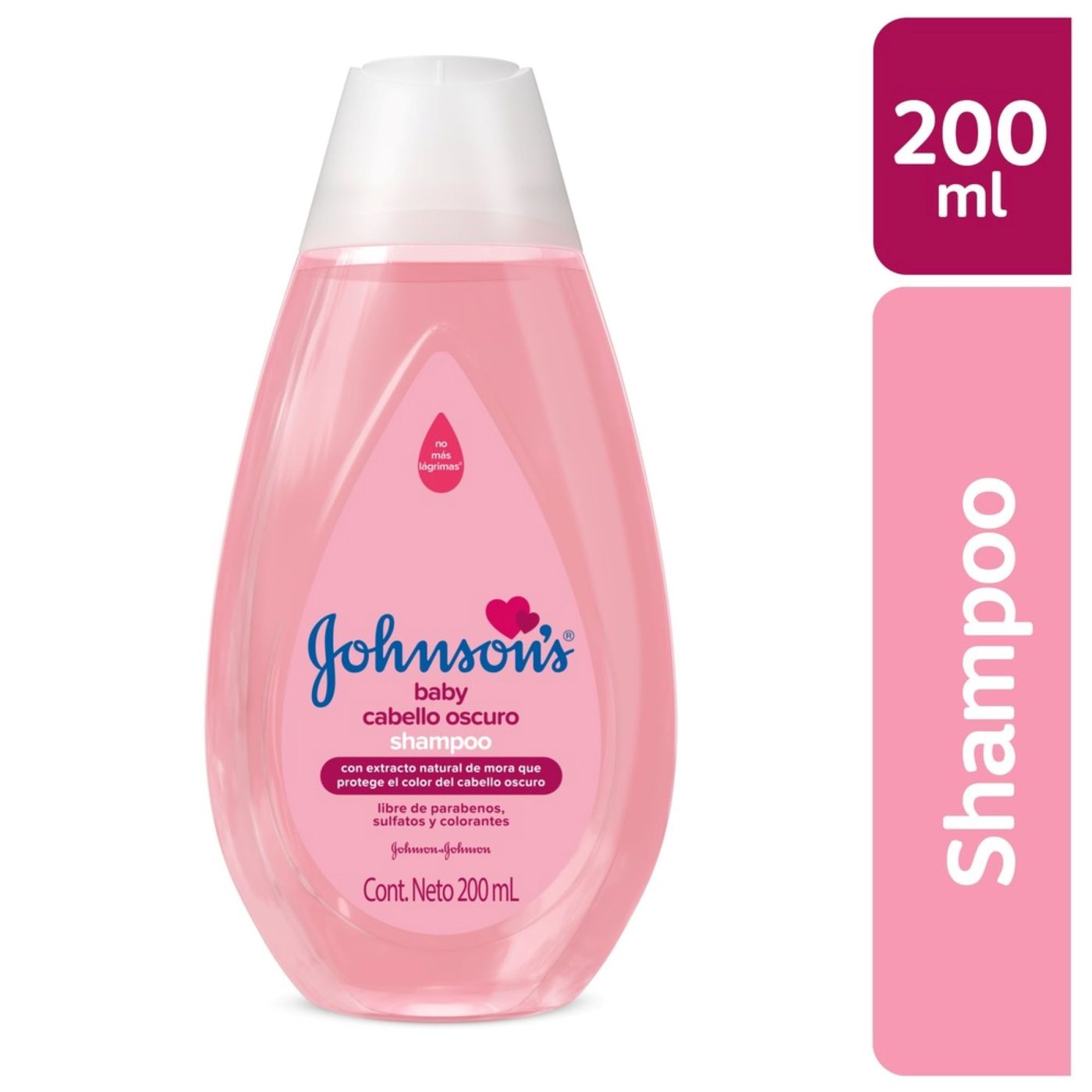 Shampoo Johnsons Baby Cabello Oscuro Frasco x 200 mL