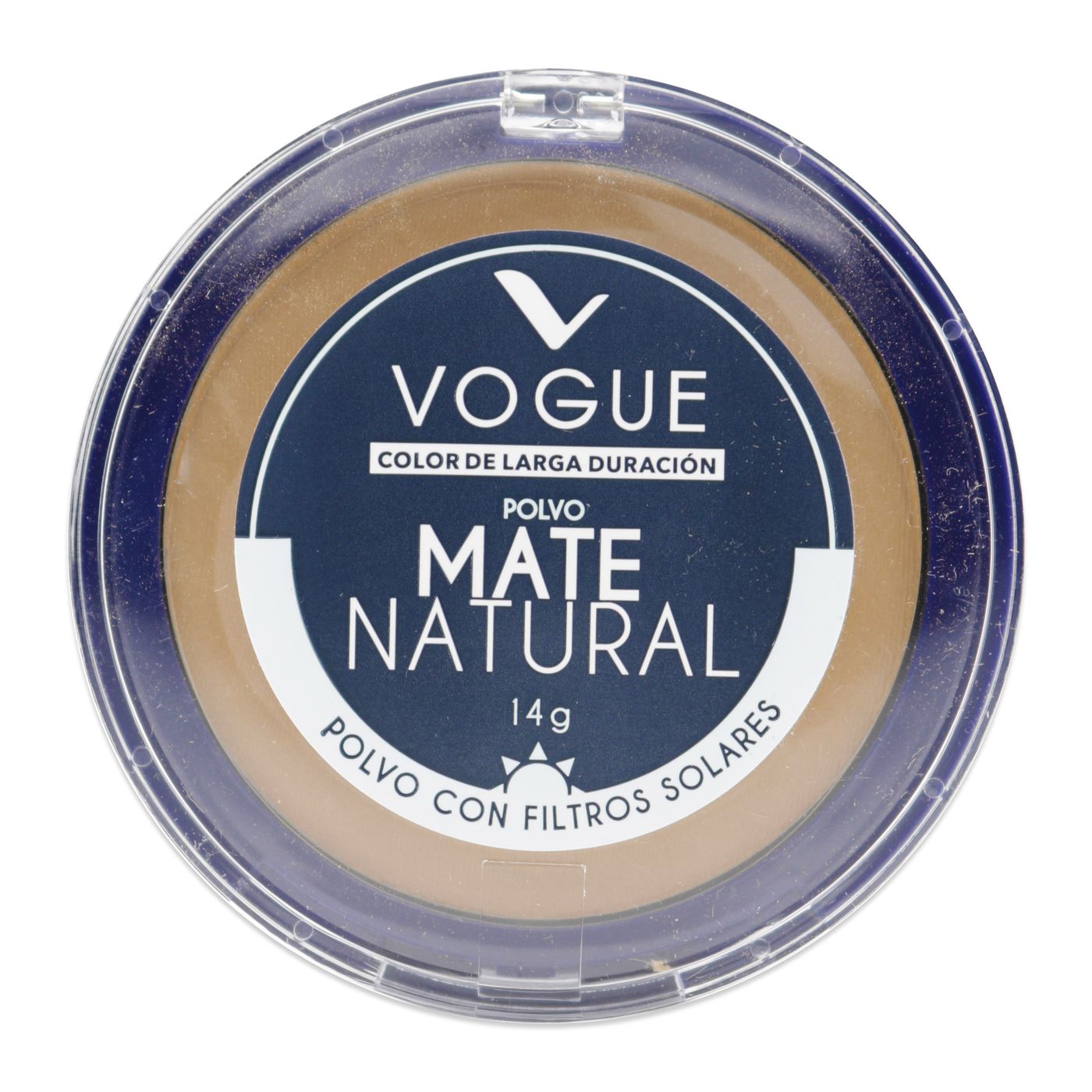 Polvo Compacto Vogue Mate Natural Moreno Frasco X 14 G.