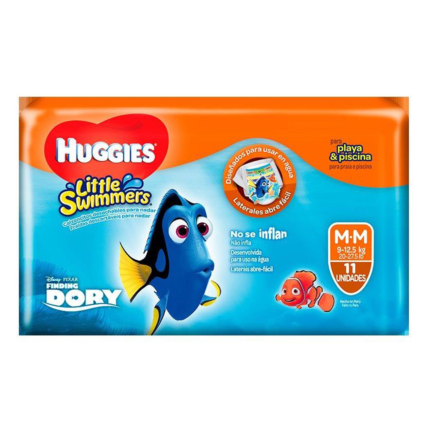 Pañales para Playa & Piscina Huggies Little Swimmers Etapa 4/M Paquete x 11 Uds