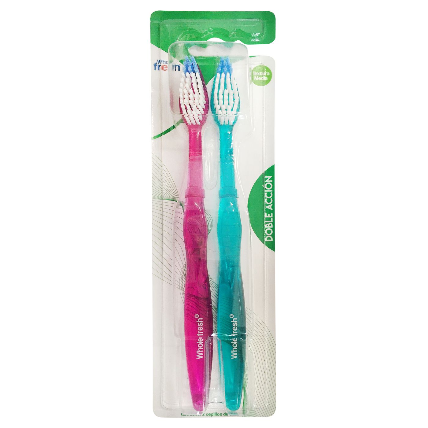 Cepillo Dental Icom Whole Fresh Doble Acción Blister X 2 Uds.